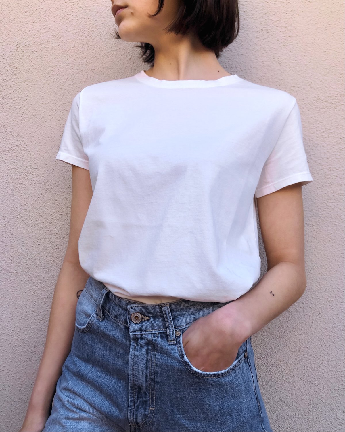 T-SHIRT BIANCA BASIC - Mirror Clothing