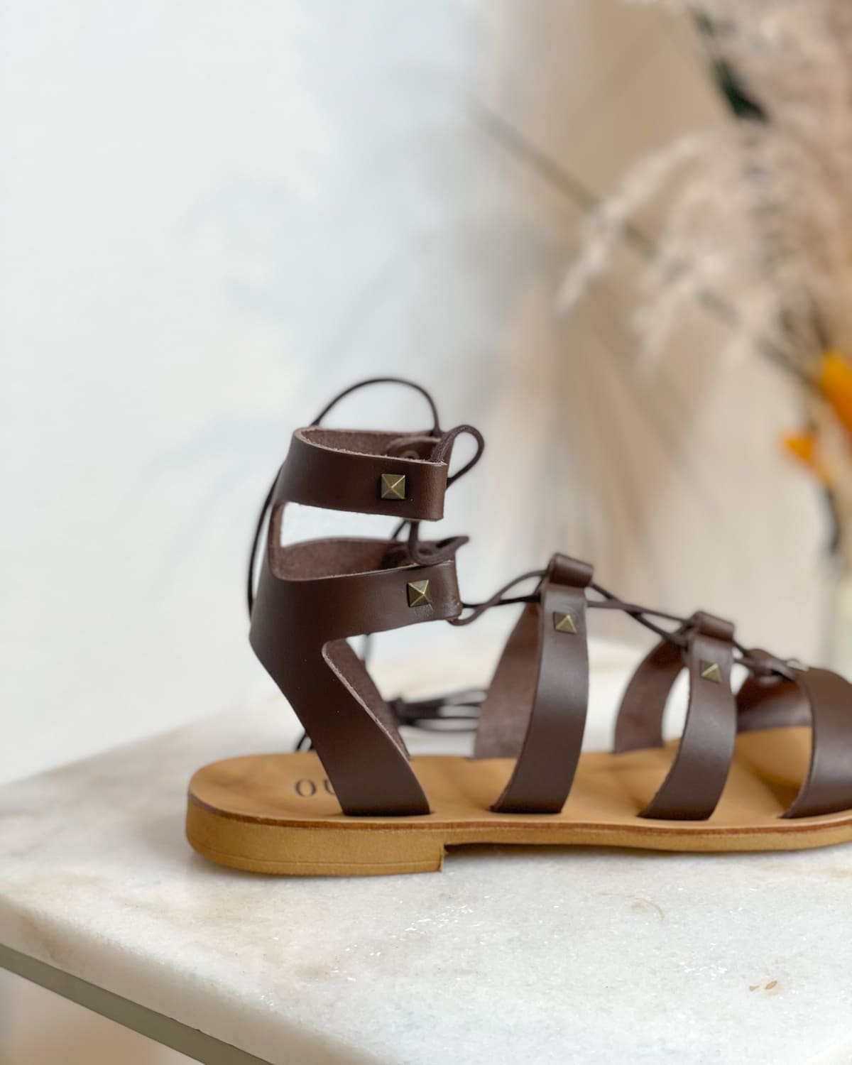 SANDALI IN PELLE ALLA SCHIAVA - Mirror Clothing