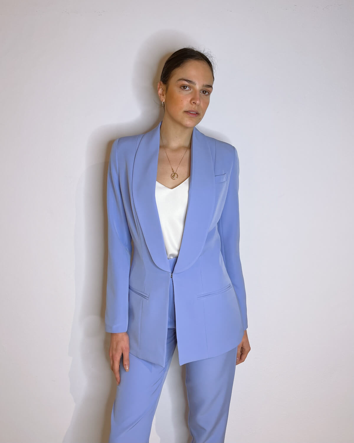 BLAZER SFIANCATO CON GANCIO - DEMETRA POLVERE - Mirror Clothing