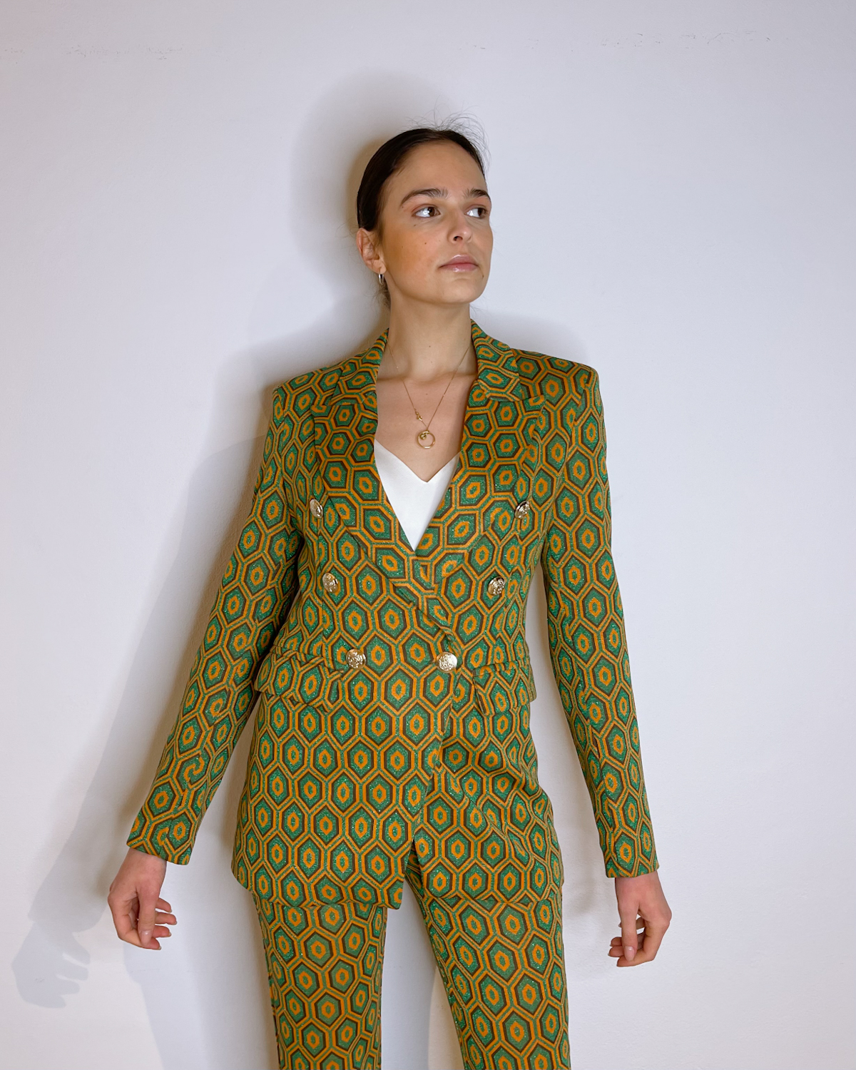 BLAZER DOPPIOPETTO CON BOTTONI DORATI - NYX - Mirror Clothing