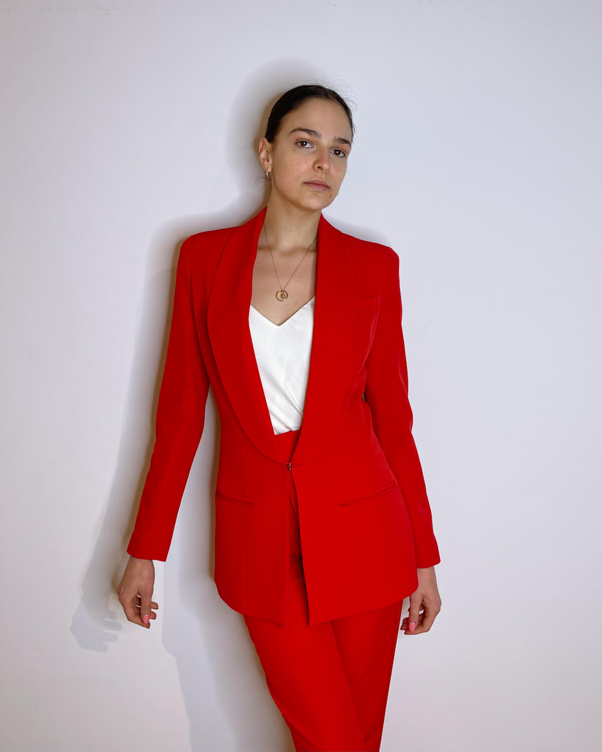 BLAZER SFIANCATO CON GANCIO - VENERE ROSSO - Mirror Clothing