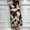 GONNA MIDI IN VISCOSA COW PRINT - JESSIE - SOUVENIR