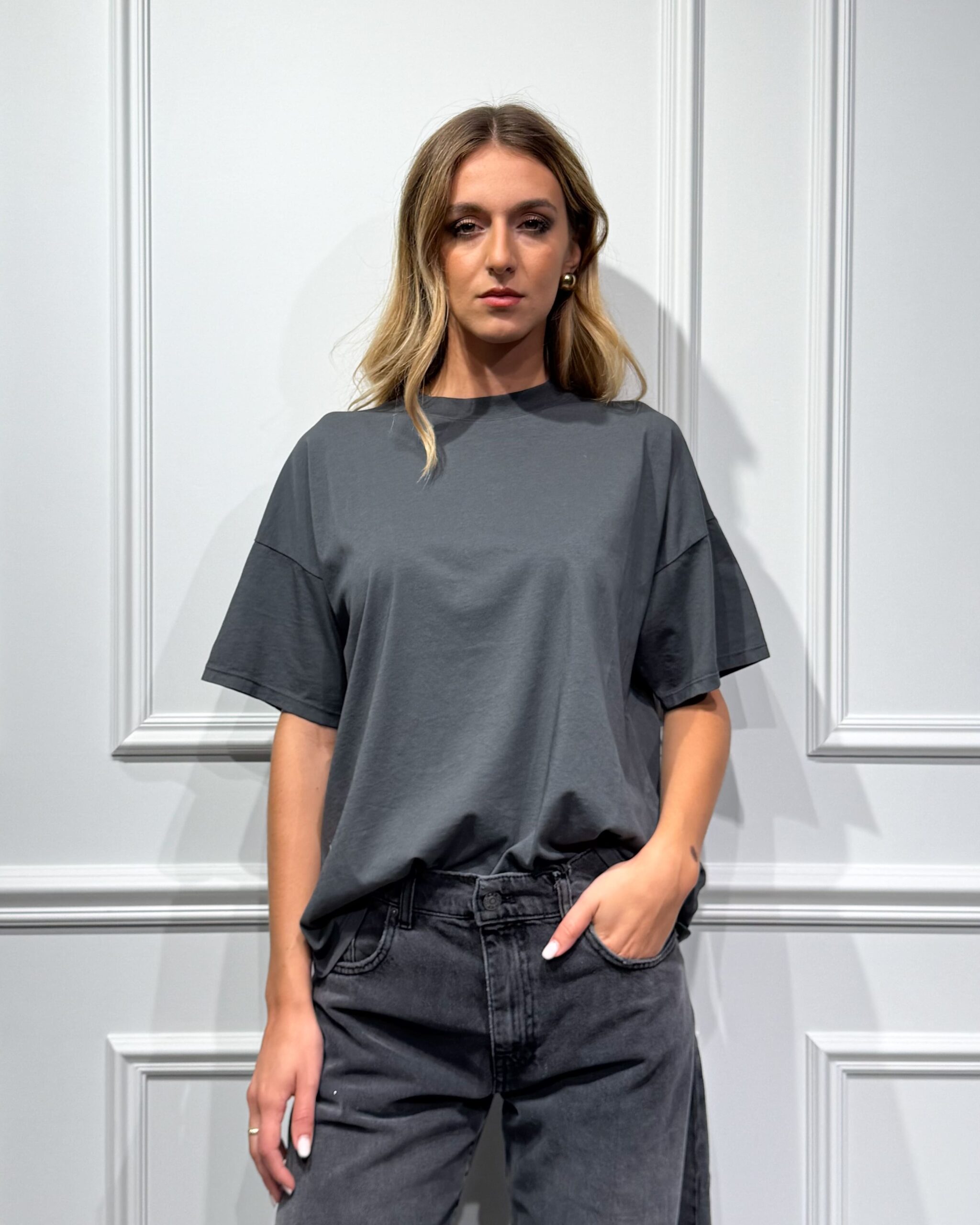 Alternative view of T-SHIRT BOXY FIT 100% COTONE - VICOLO