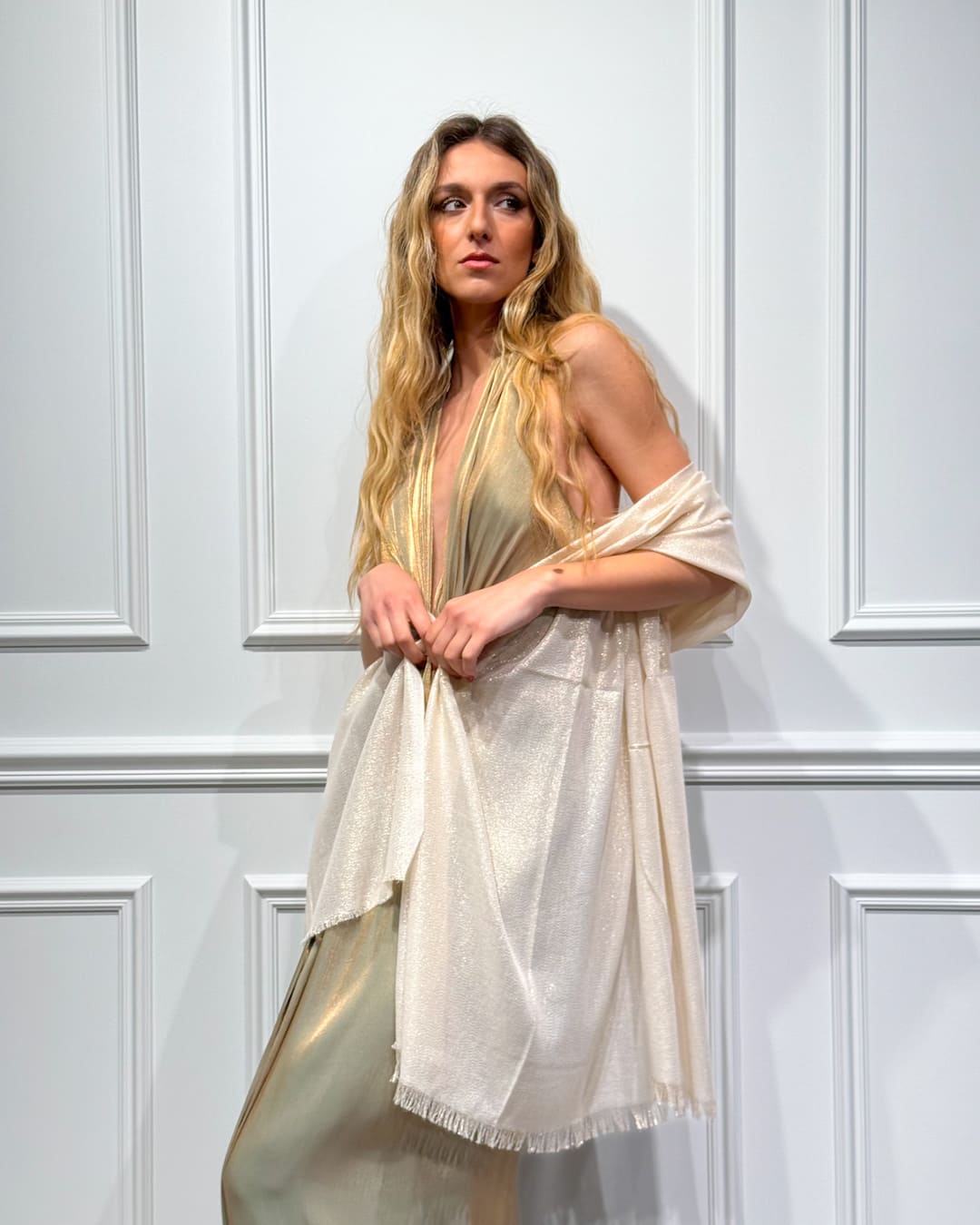 STOLA FOULARD IN VISCOSA - MIRROR
