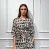 CAMICIA ALLA COREANA IN STAMPA ETNICA - SVEVA - HAVEONE