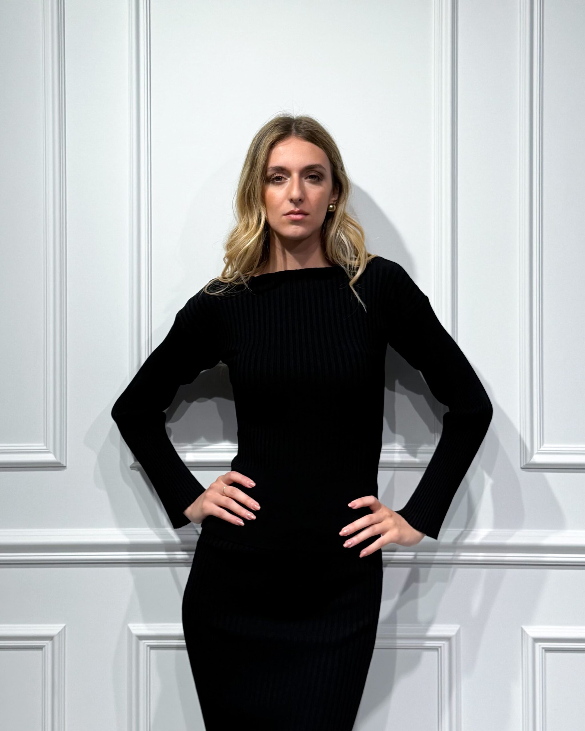 MAGLIA SHIFFER MISTO VISCOSA A COSTINE - KONTATTO