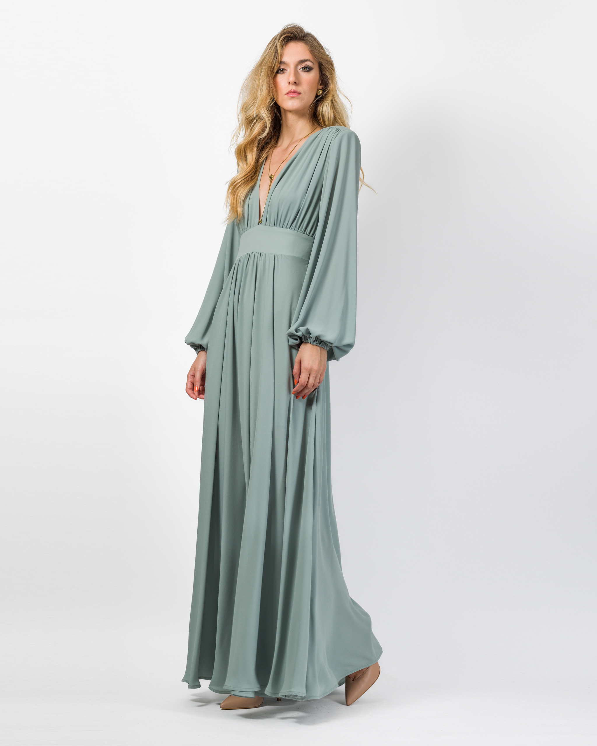 ABITO LUNGO IN GEORGETTE - GALA - SILENCE LIMITED