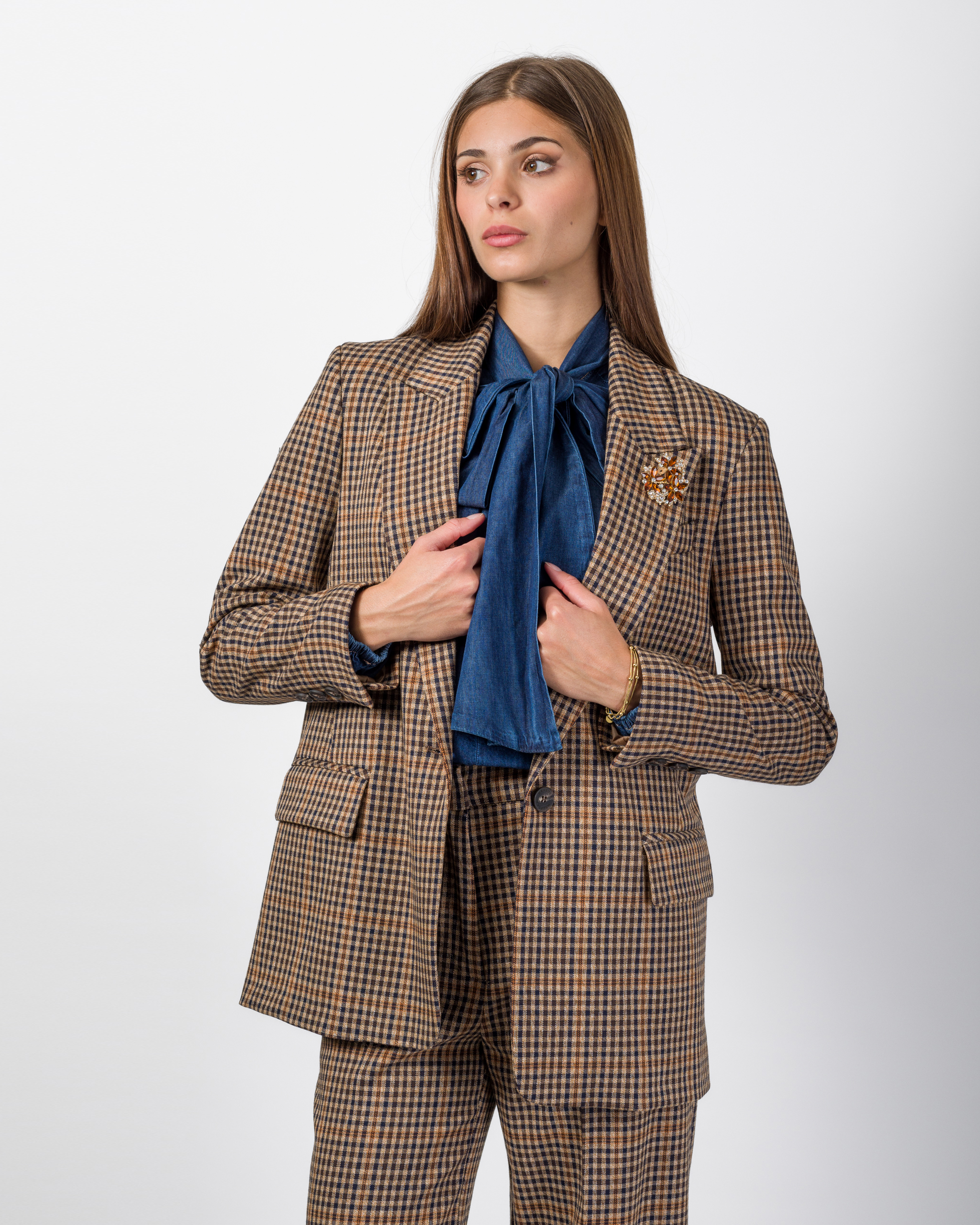 Alternative view of BLAZER OVERSIZE VICHY - DIANA - HAVEONE
