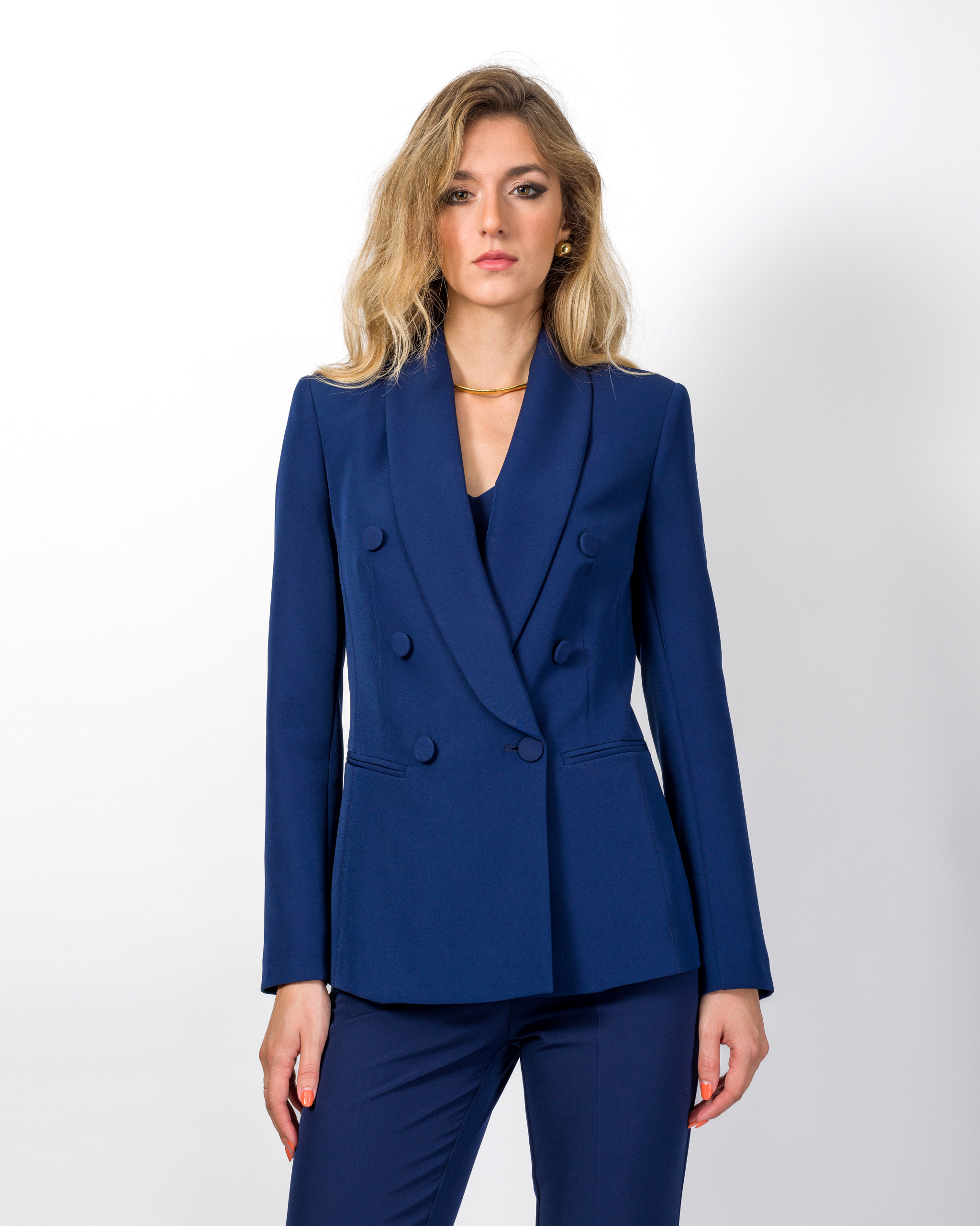 BLAZER DOPPIOPETTO CON REVER SCIALLATO - MUSA BASIC - SILENCE LIMITED