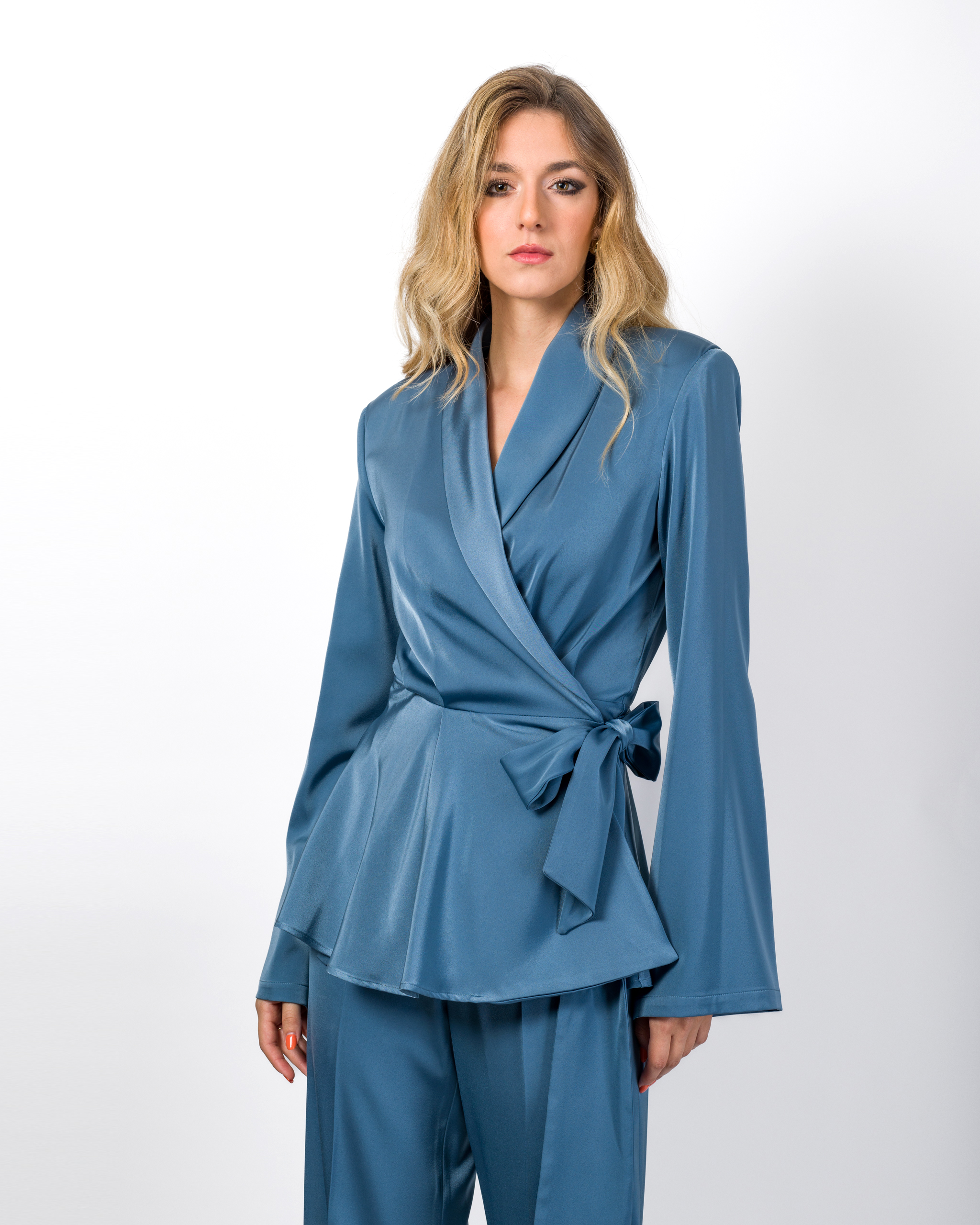Alternative view of BLAZER IN RASO CON FUSCIACCA - GINEVRA - SILENCE LIMITED