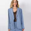 BLAZER MONOPETTO GESSATO IN CADY - LETIZIA - KONTATTO