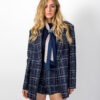 BLAZER DENIM JACQUARD CON FOULARD - MONNIE - HAVEONE