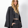 BLAZER MONOPETTO CON DETTAGLIO STRASS - ANYA - HAVEONE