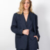 BLAZER OVERSIZE GESSATO CON MICRO PAILLETTES - ALMA - KONTATTO