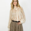 BLUSA CON FIOCCO AL COLLO E MANICA BALLOON - KONTATTO
