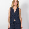 GILET MONOPETTO CON MICRO PAILLETTES - ALMA - KONTATTO
