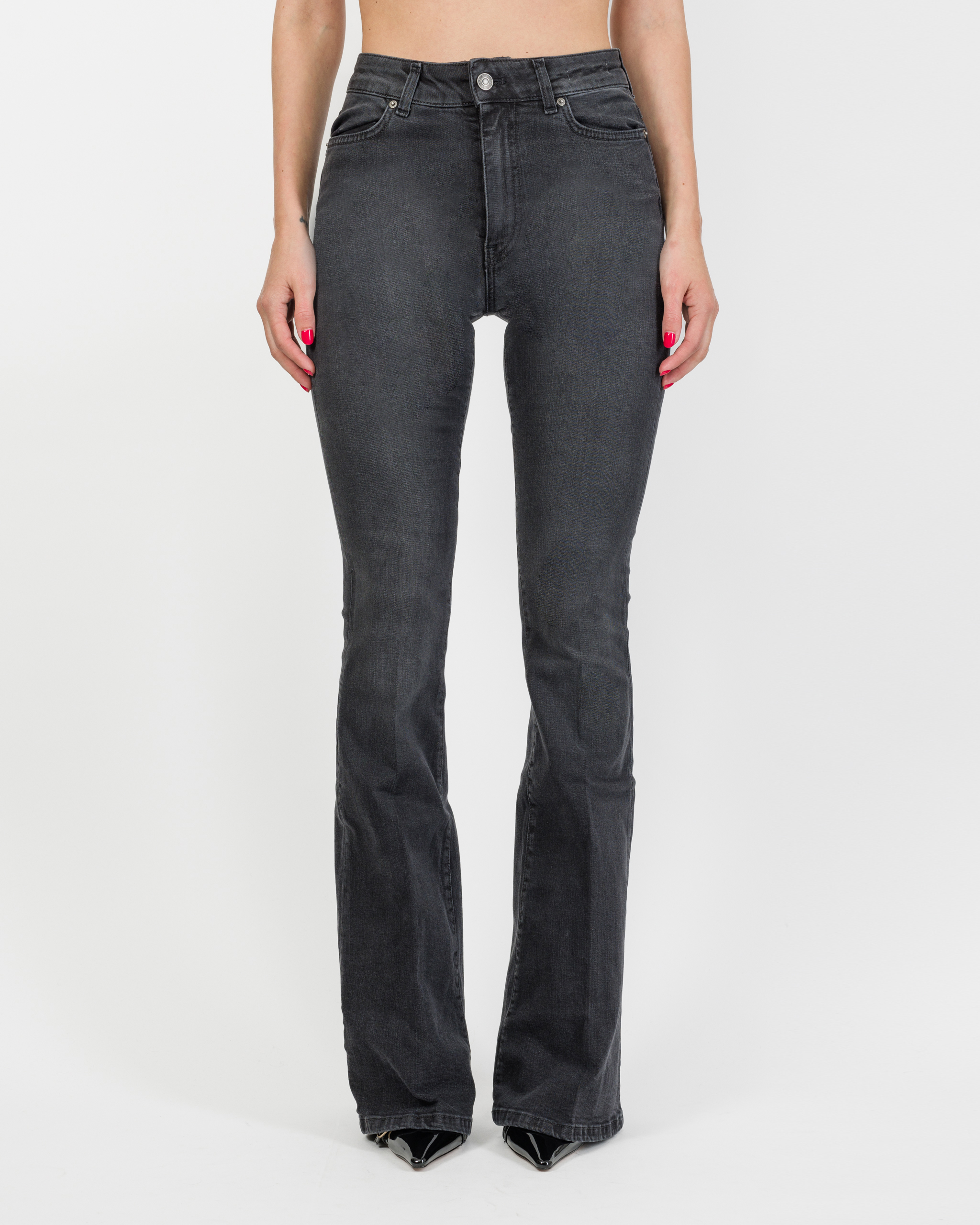 Alternative view of JEANS FLARE NERO - GISELE - VICOLO