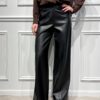 PANTALONE WIDE-LEG IN ECOPELLE - HAVEONE