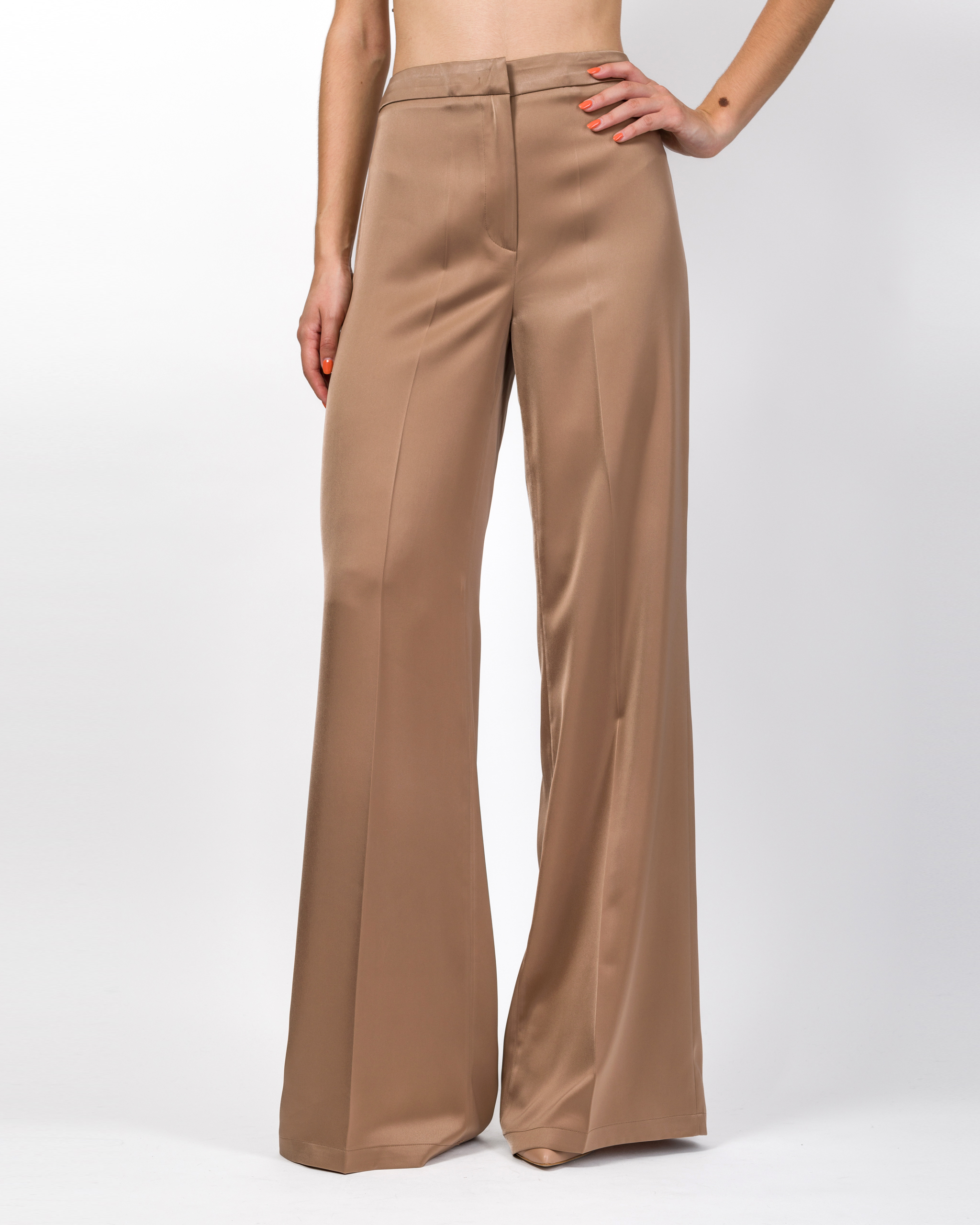 PANTALONE PALAZZO IN RASO - GINEVRA - SILENCE LIMITED