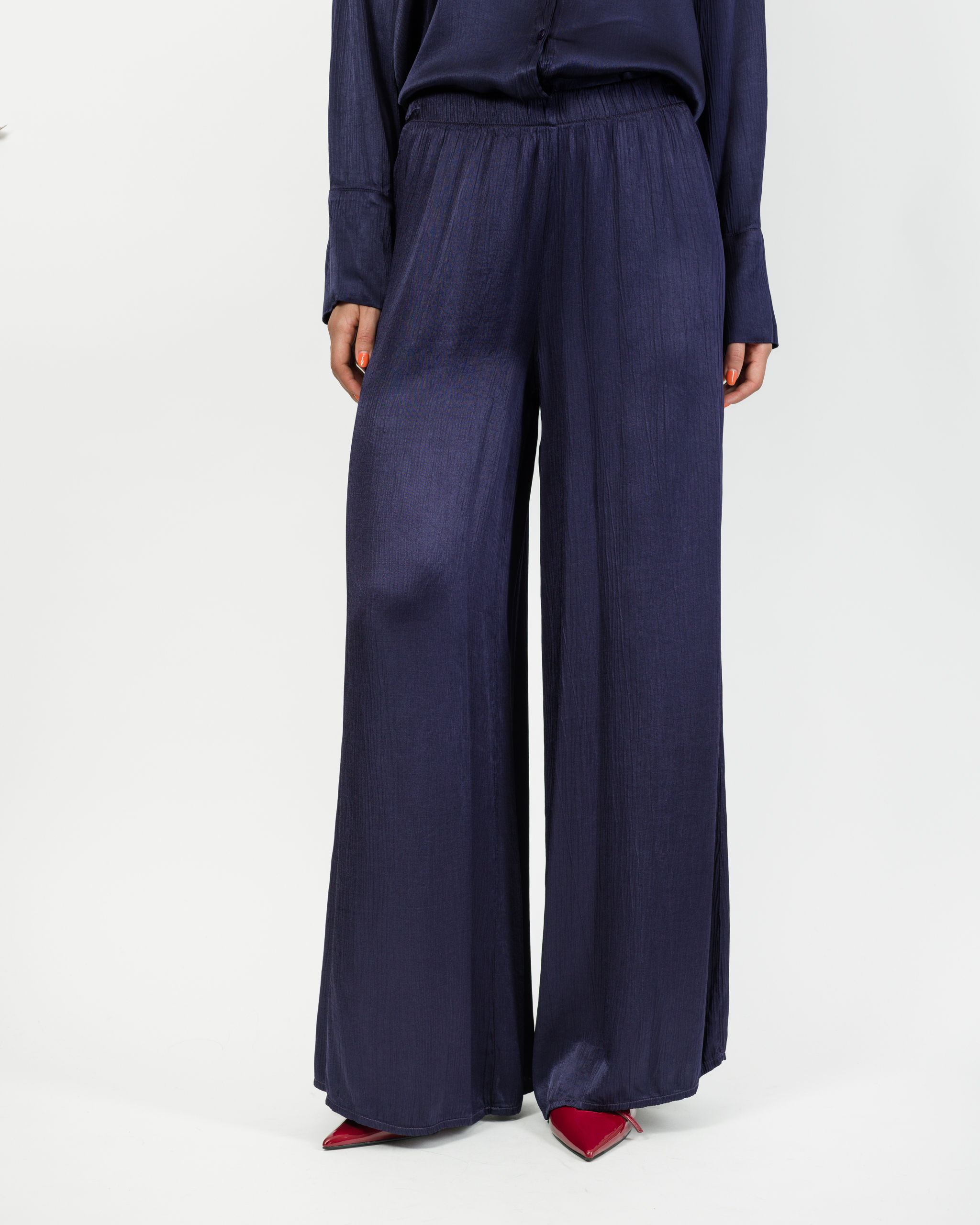 PANTALONE 100% VISCOSA EFFETTO CRESPATO - NORA - HAVEONE