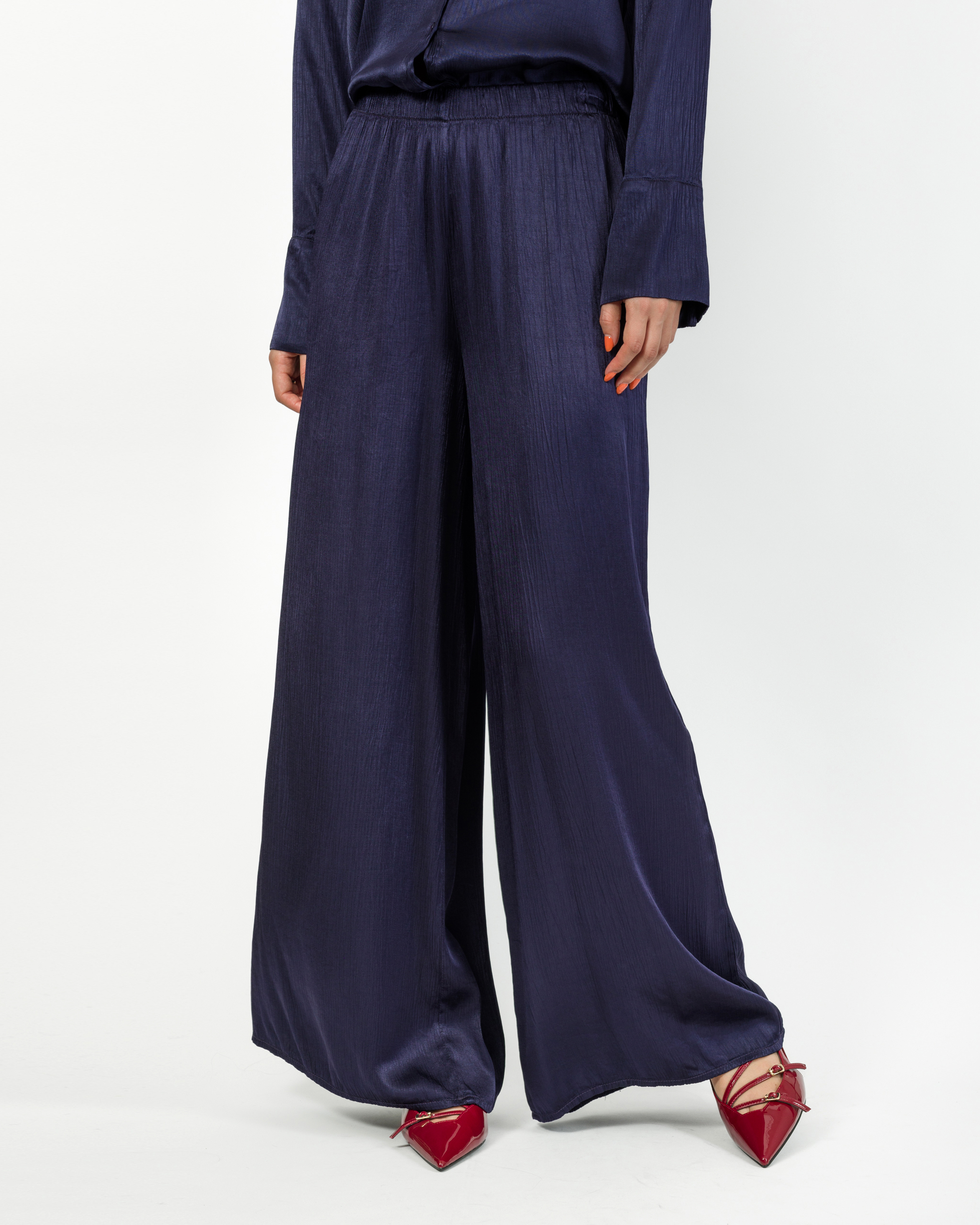 Alternative view of PANTALONE 100% VISCOSA EFFETTO CRESPATO - NORA - HAVEONE