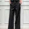 PANTALONE WIDE-LEG GESSATO - ASTRID - TENSIONE IN
