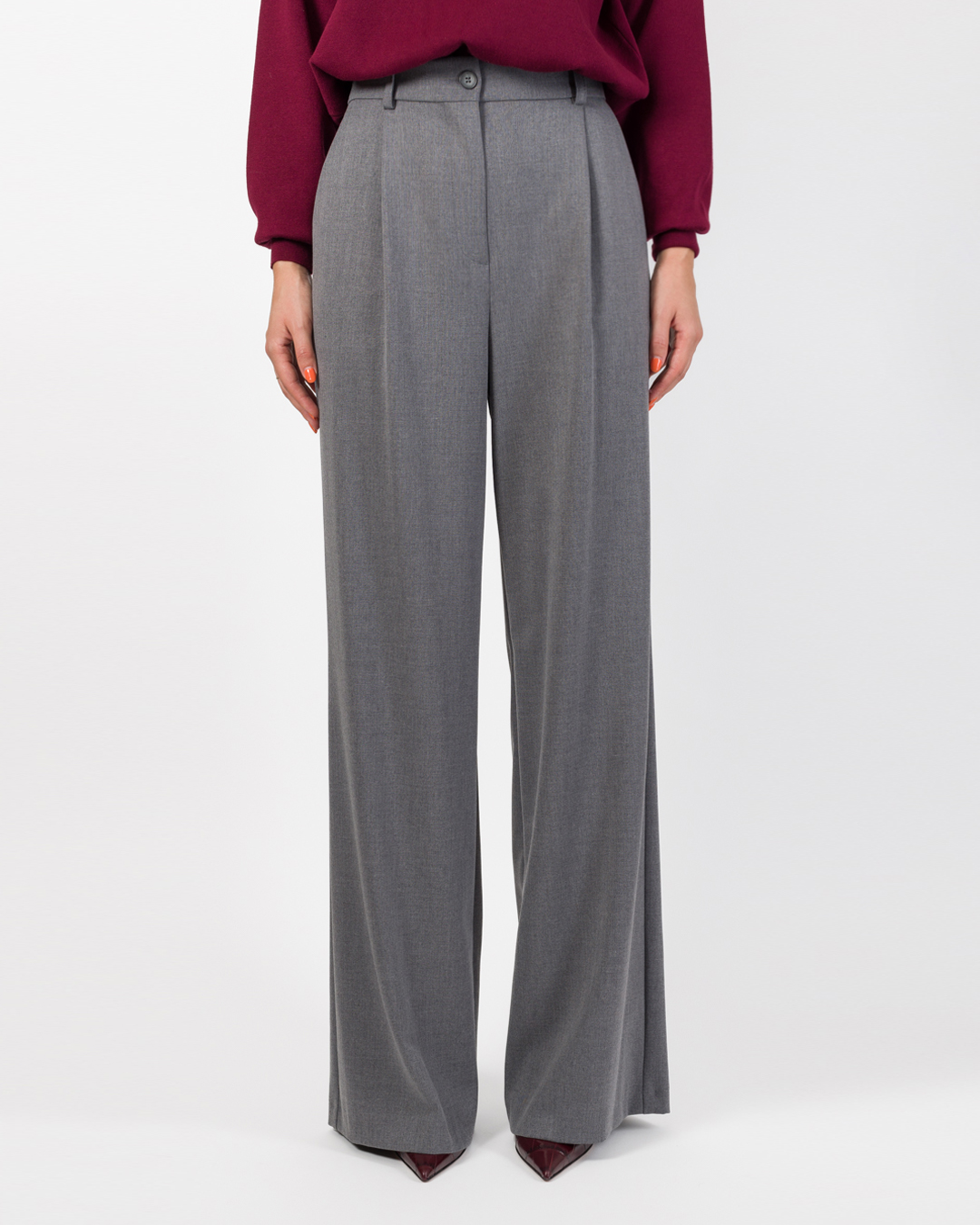 Alternative view of PANTALONE PALAZZO CON PIEGA - DEVA - DIXIE