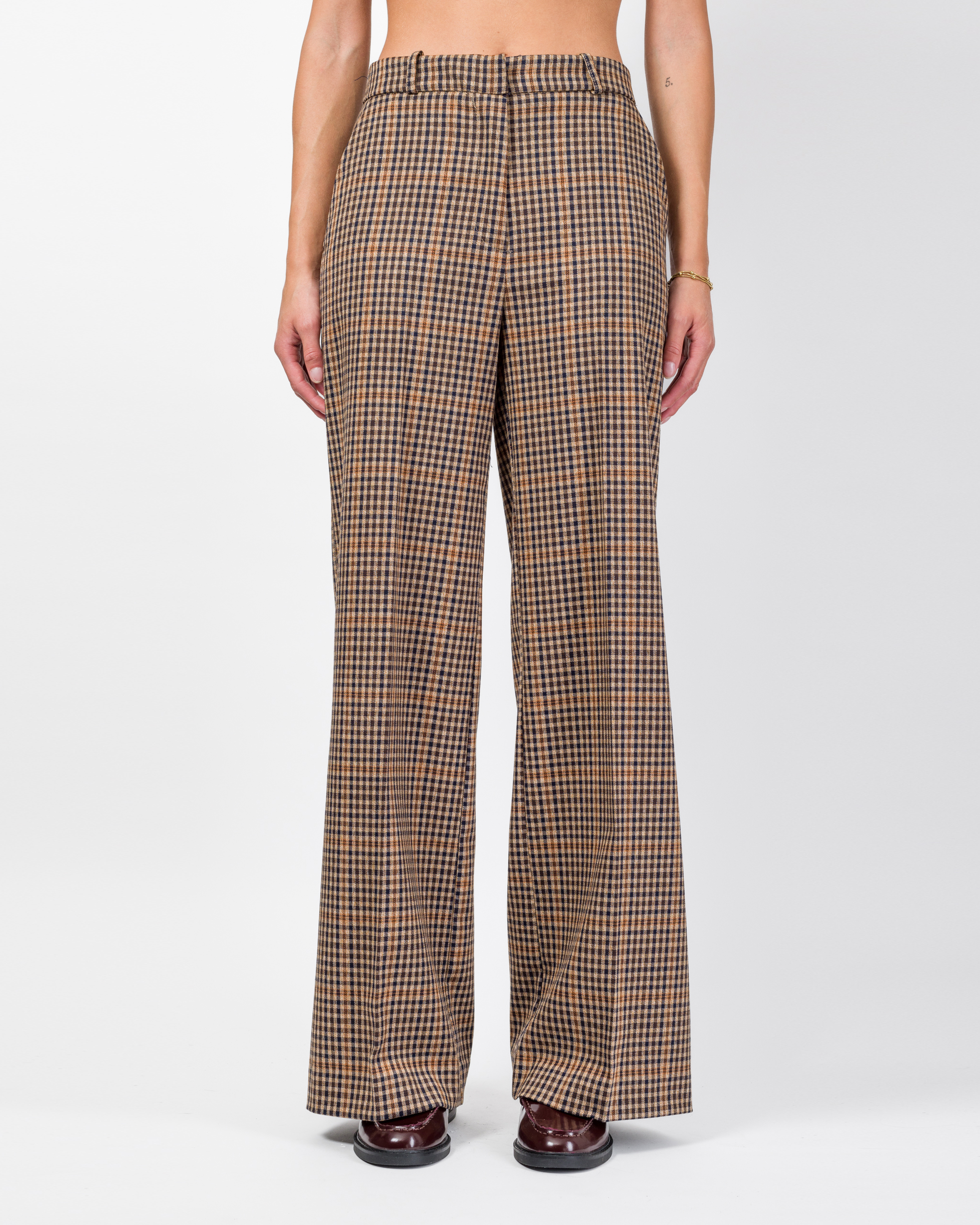 Alternative view of PANTALONE PALAZZO VICHY - DIANA - HAVEONE