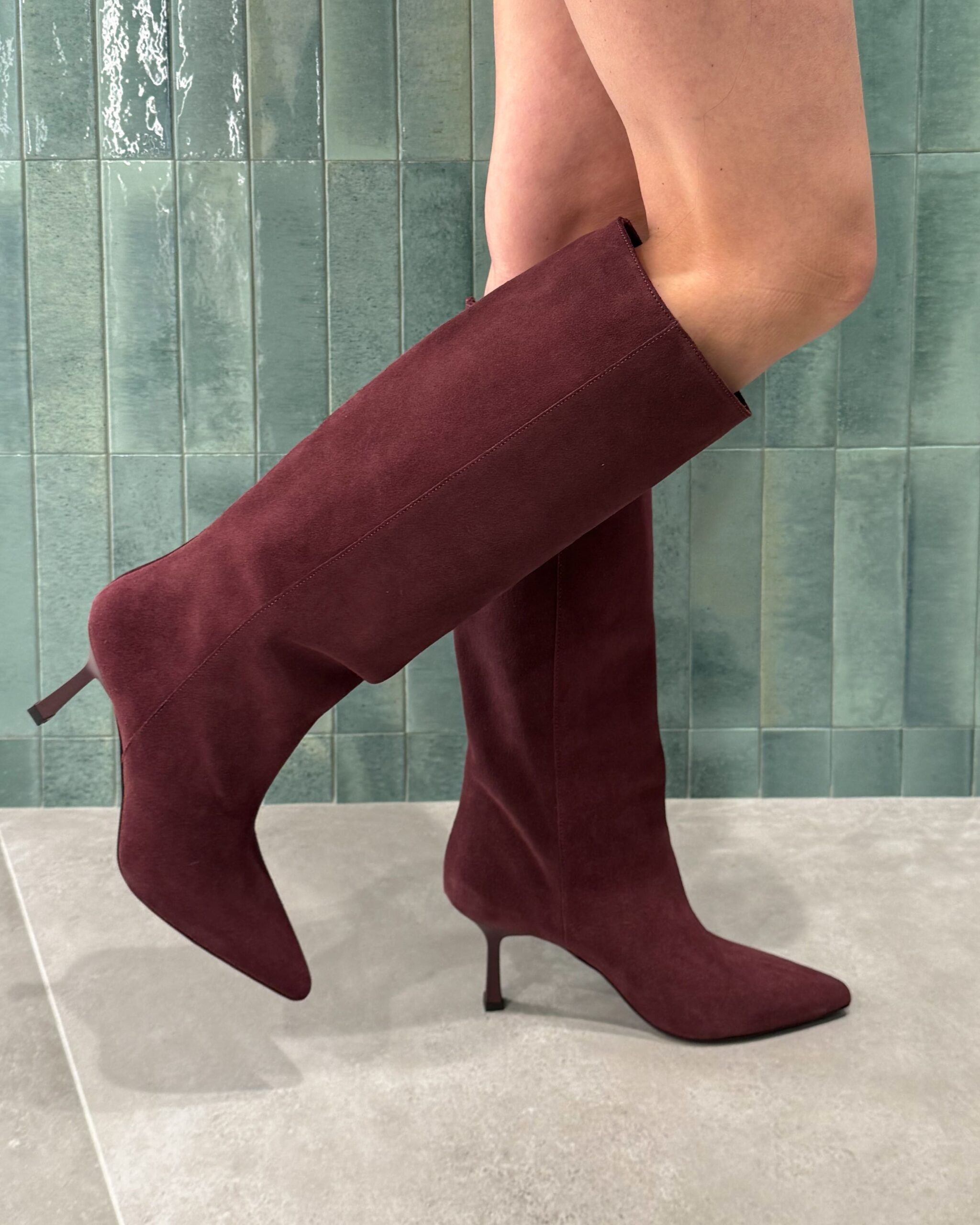 STIVALE IN CAMOSCIO CON TACCO A SPILLO - OVYÉ