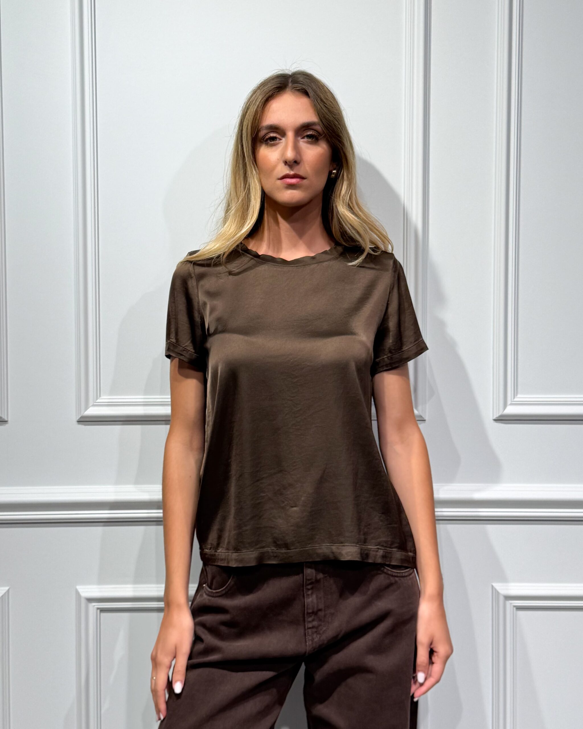 T-SHIRT IN RASO DI VISCOSA HAVEONE Mirror Clothing