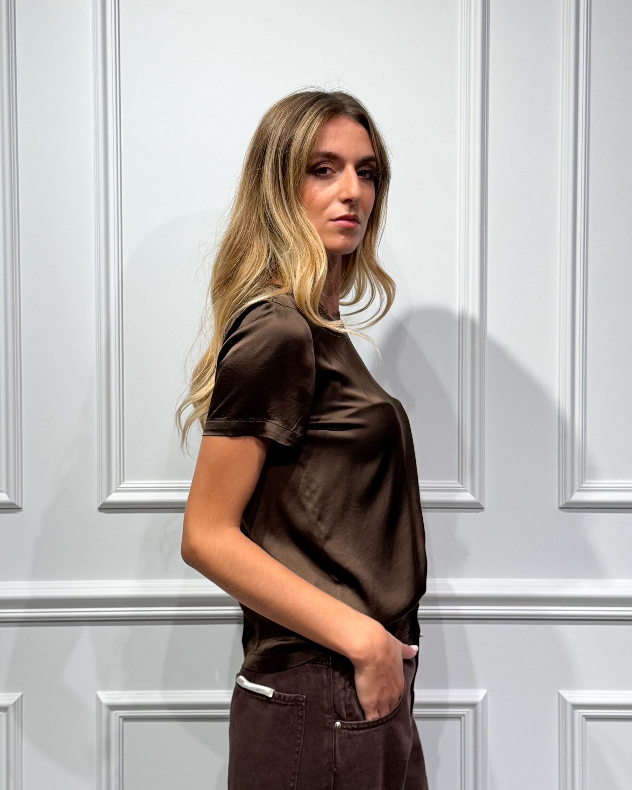 Alternative view of T-SHIRT IN RASO DI VISCOSA - HAVEONE