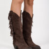 STIVALE TEXANO IN CAMOSCIO CON FRANGE - OVYÉ