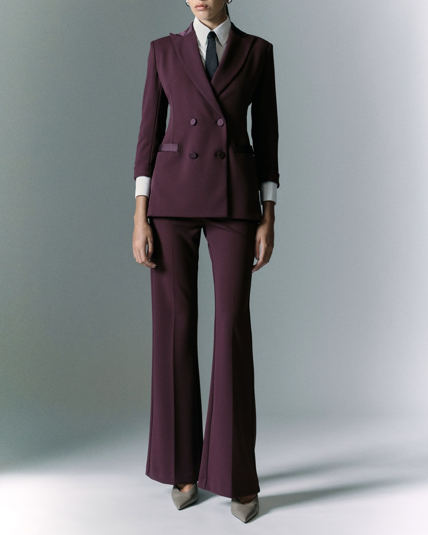 Alternative view of BLAZER DOPPIOPETTO CON DETTAGLI RASO - AGATA- IMPERIAL