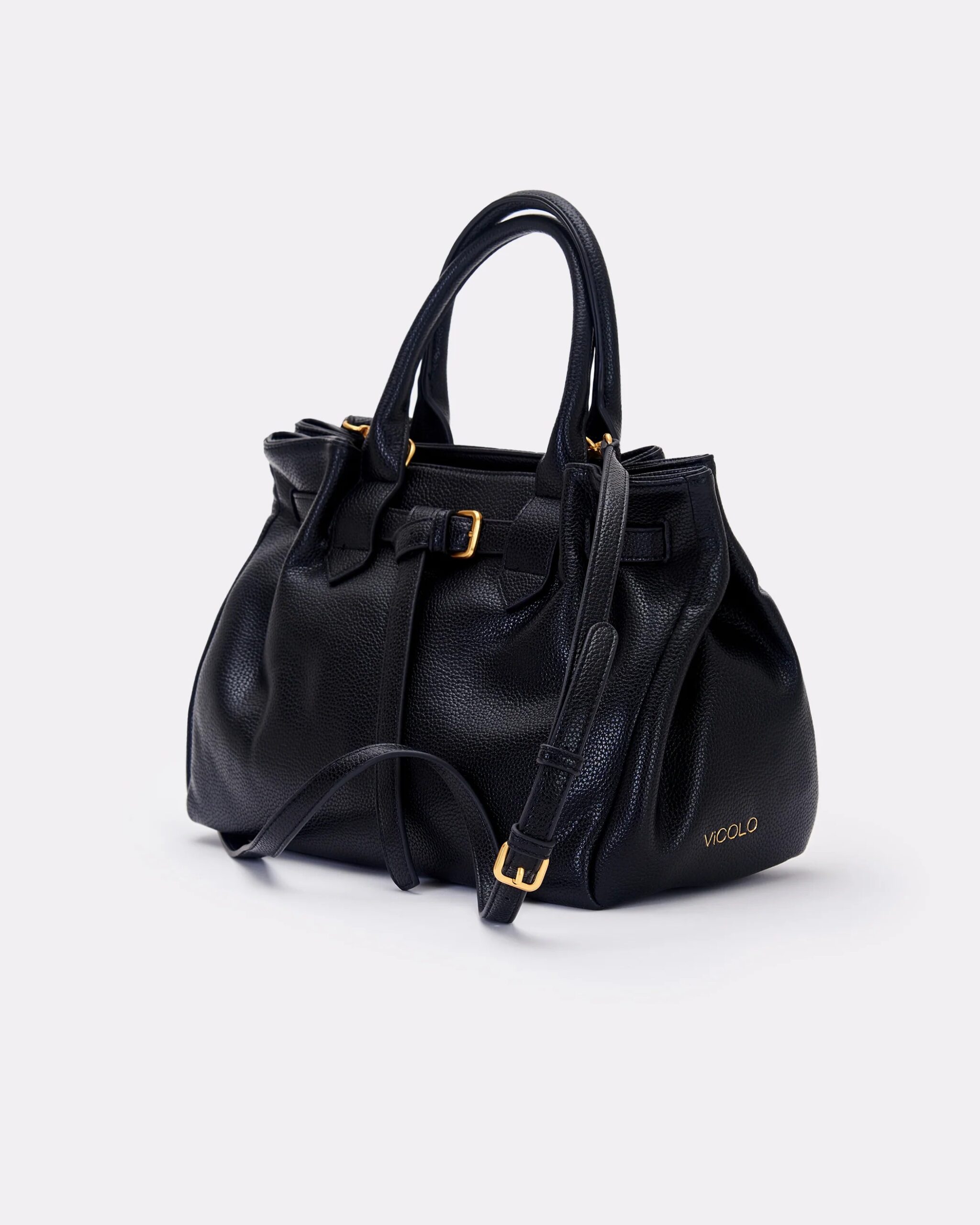 BORSA A MANO IN ECOPELLE MARTELLATA - JOURNEY SMALL - VICOLO