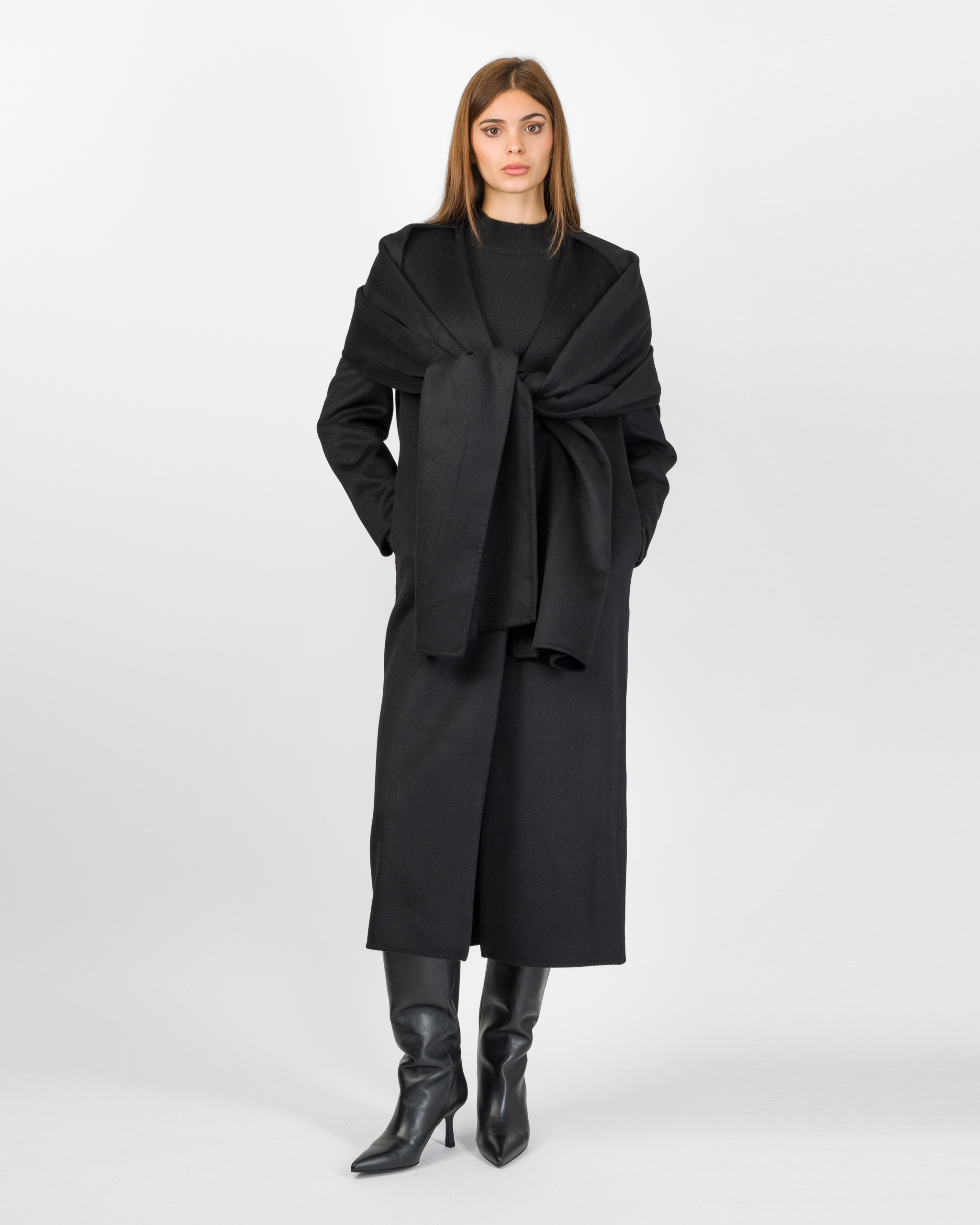 CAPPOTTO LUNGO CON SCIARPA - VICOLO