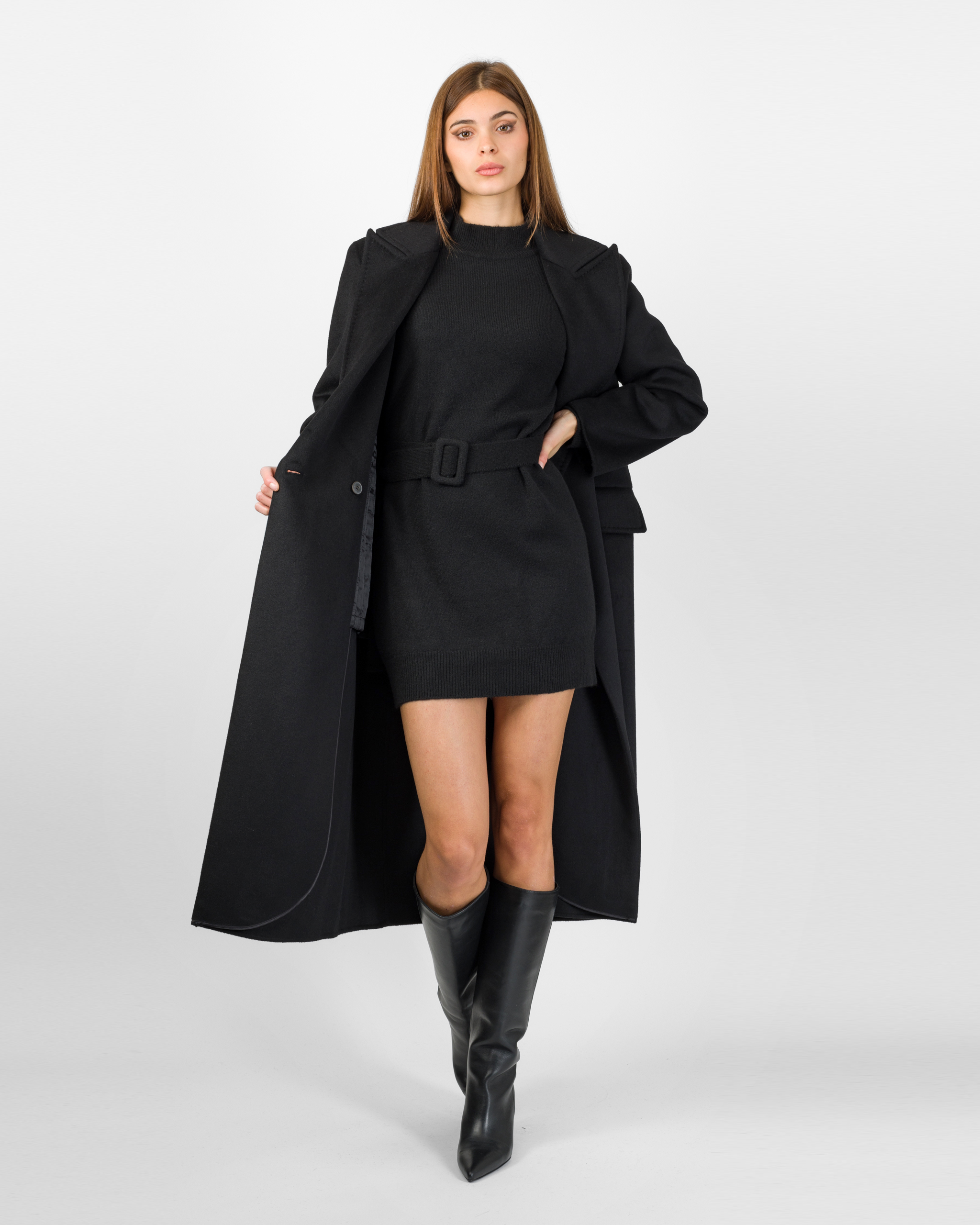 Alternative view of CAPPOTTO DOPPIOPETTO OVERSIZE IMBOTTITO - VICOLO