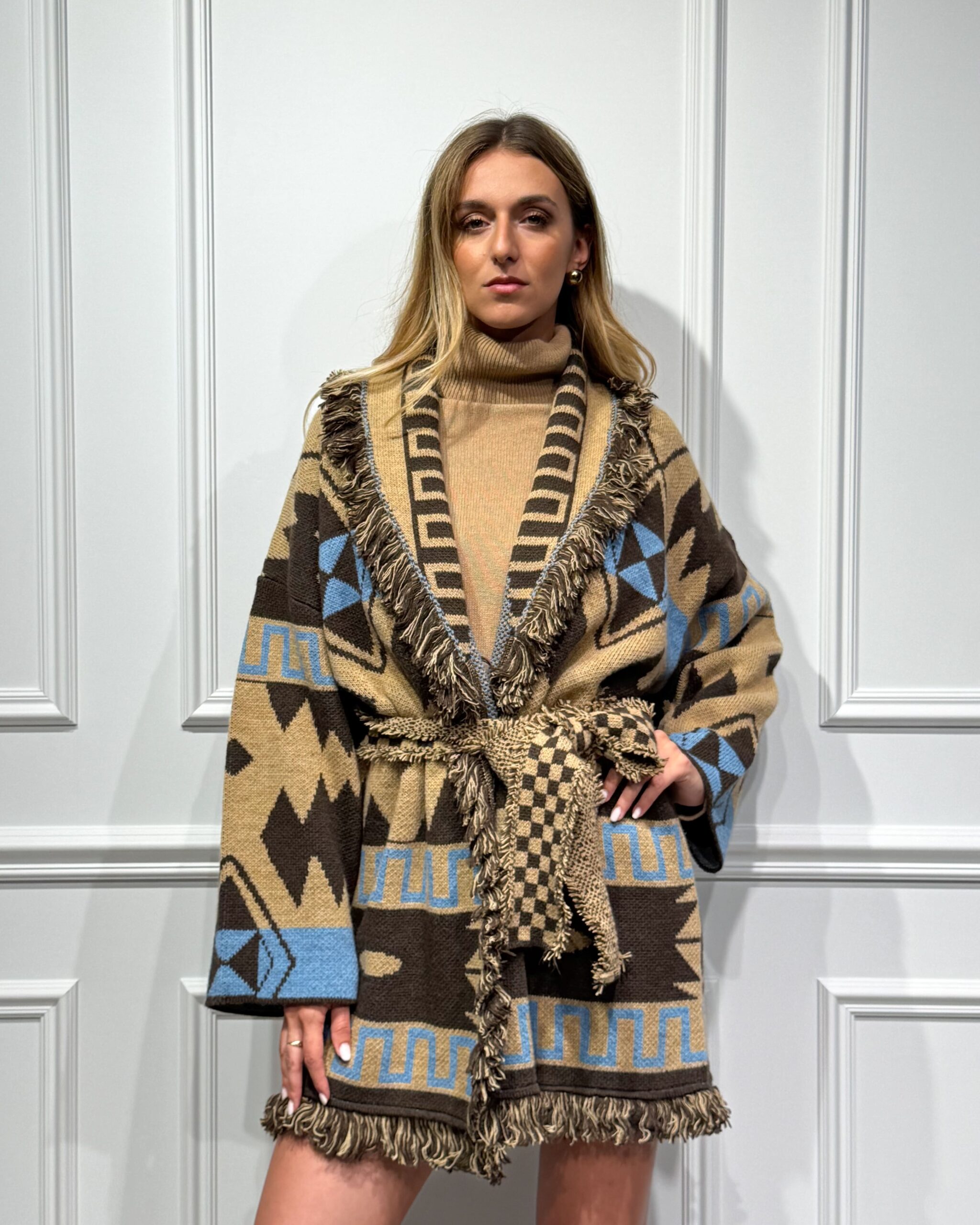 CARDIGAN ETNICO CON FUSCIACCA - TENSIONE IN