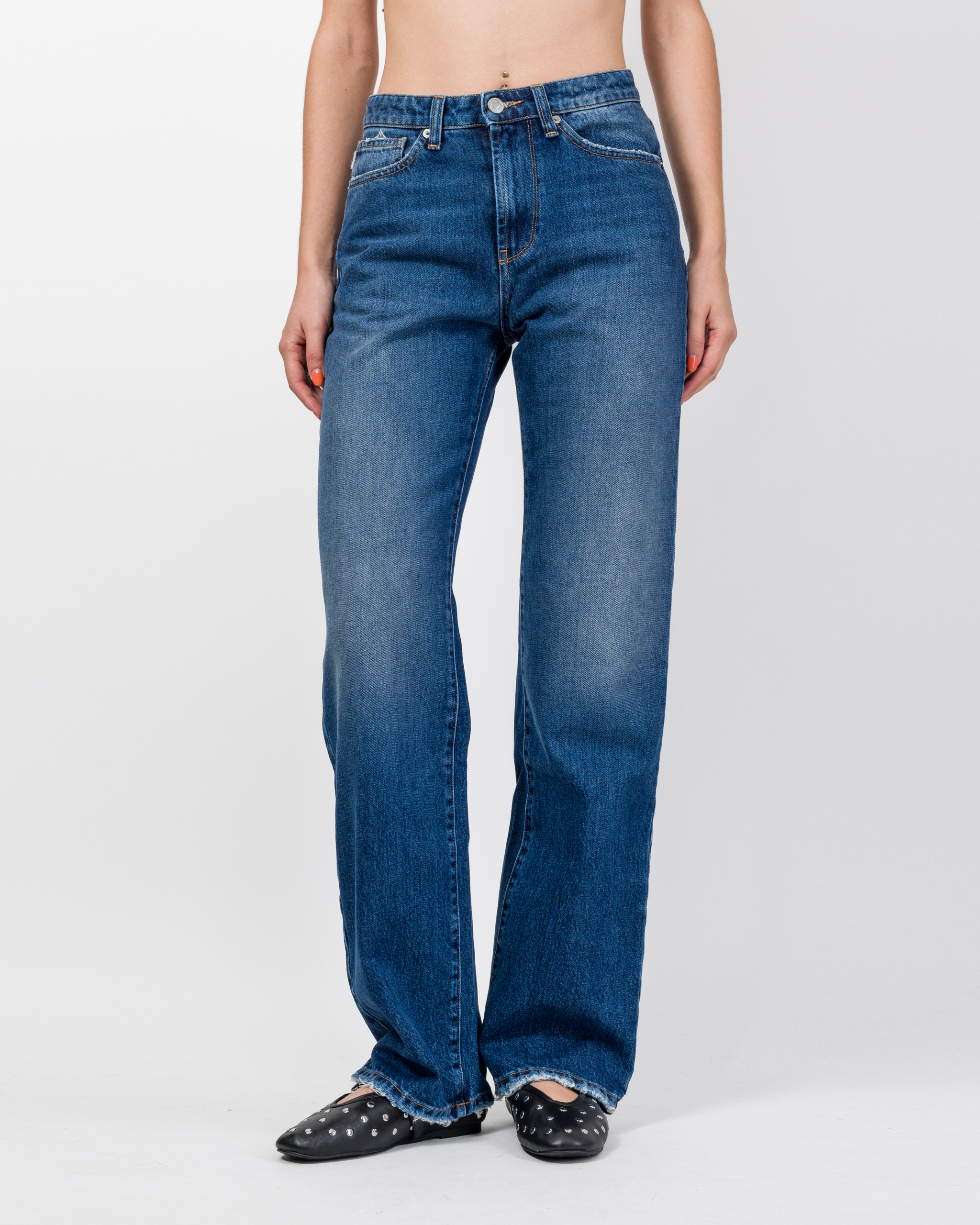Alternative view of JEANS STRAIGHT-LEG MID RISE - ALEX - VICOLO