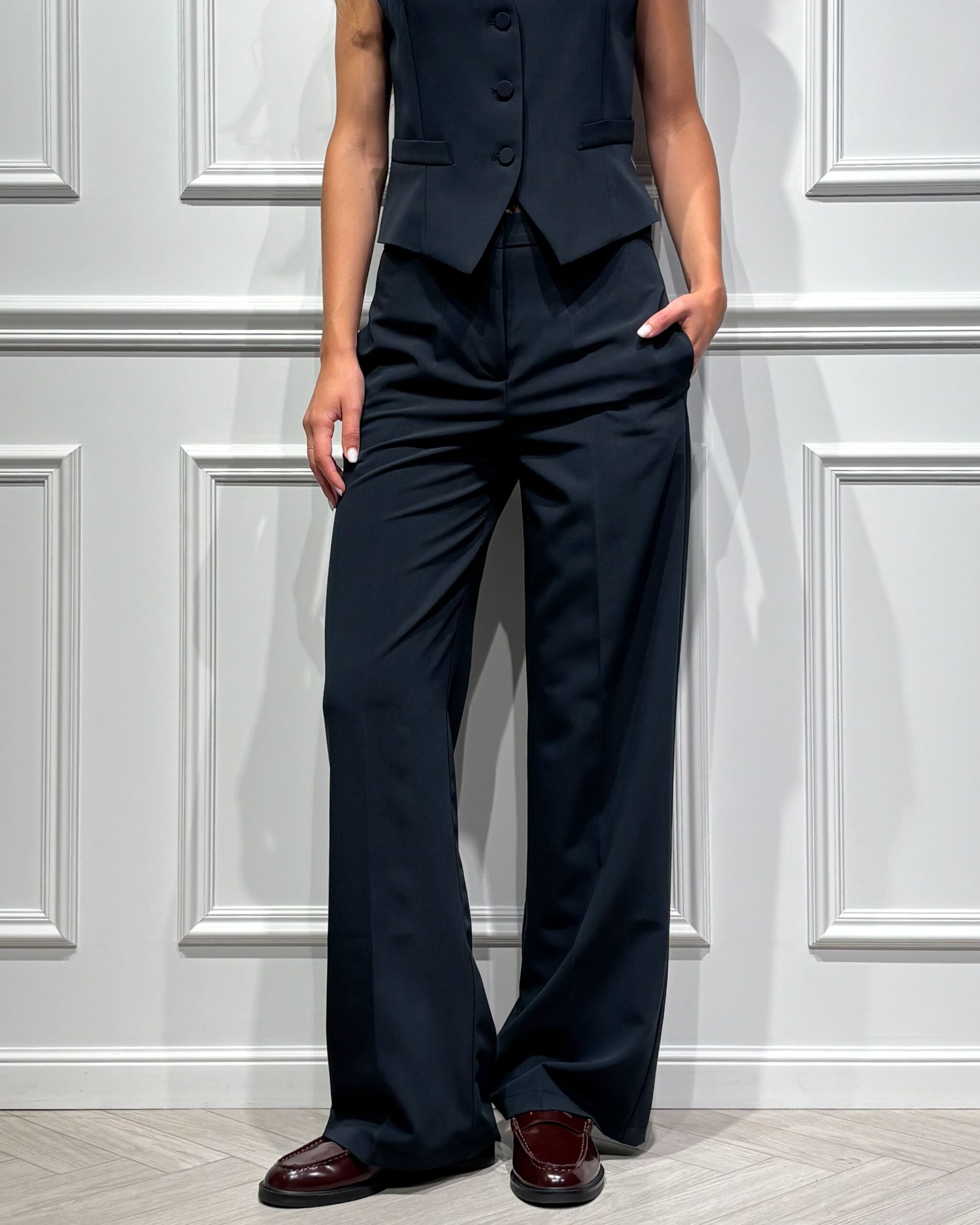 Alternative view of PANTALONE STRAIGHT-LEG GAMBA AMPIA - GIULIA - VICOLO