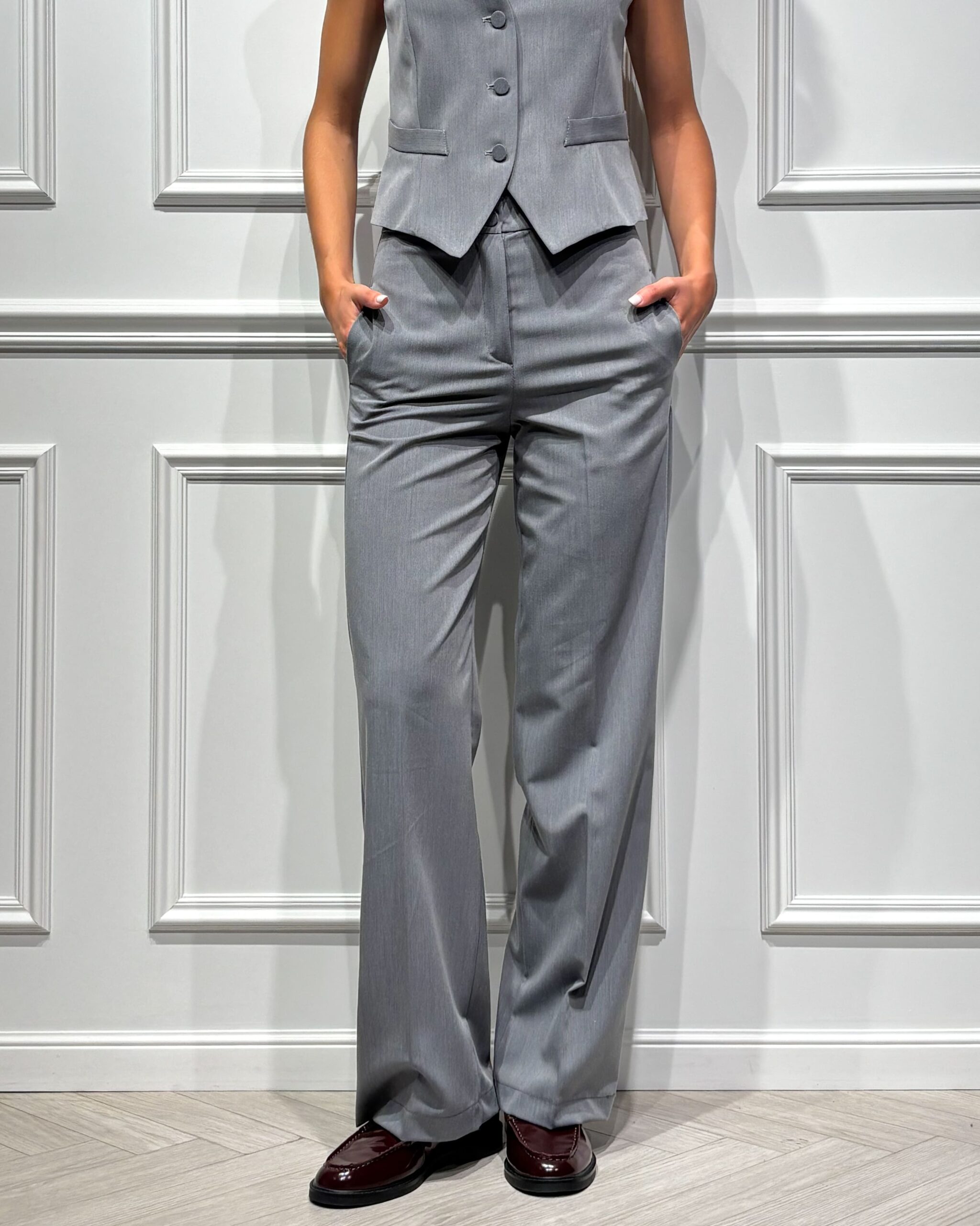 PANTALONE STRAIGHT-LEG GAMBA AMPIA - GIULIA - VICOLO