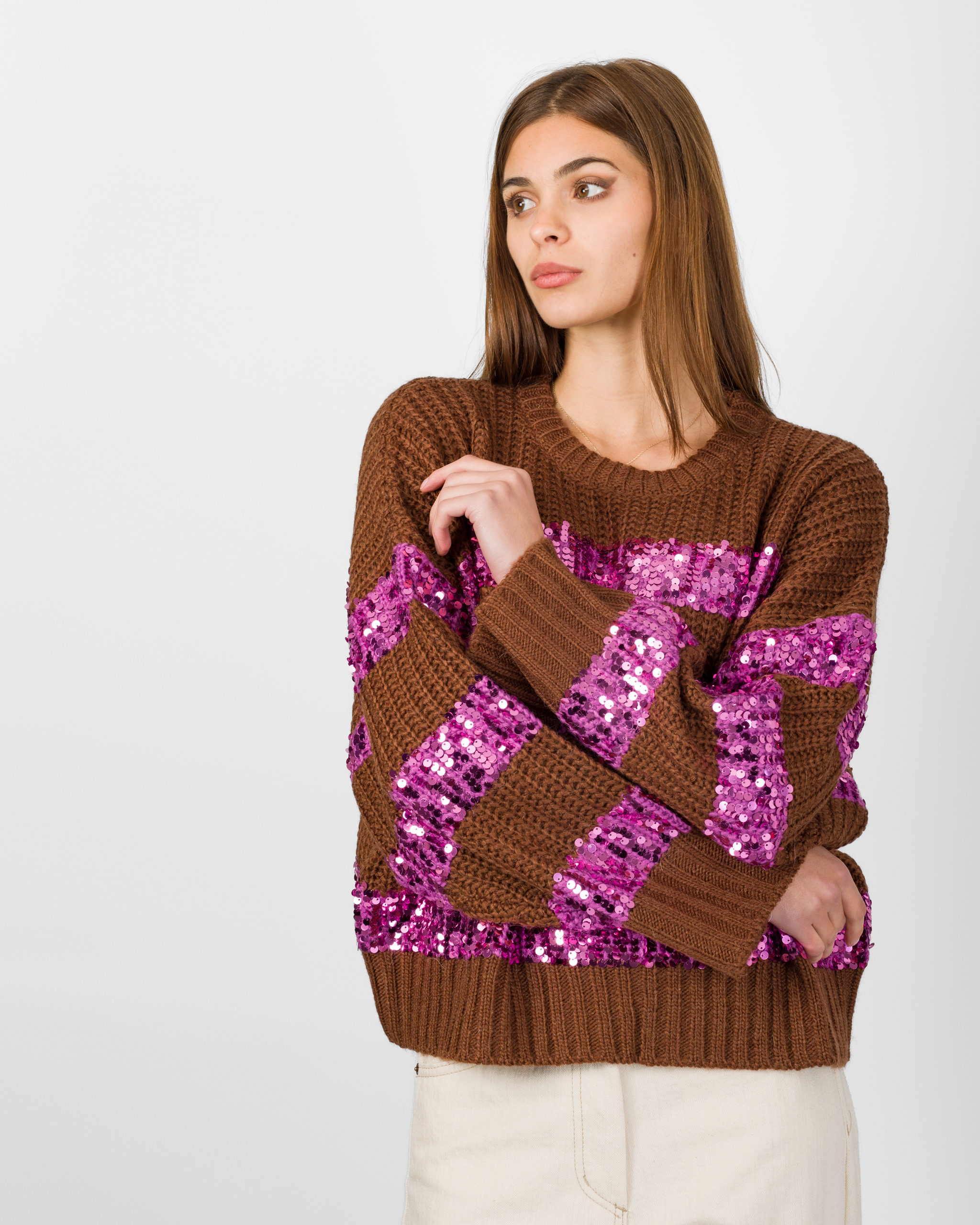 Alternative view of PULL A RIGHE CON PAILLETTES - DIXIE