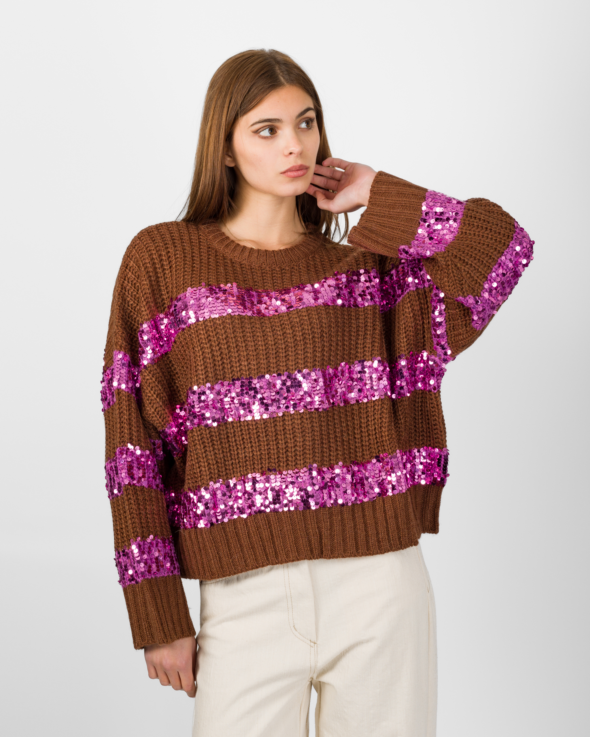 PULL A RIGHE CON PAILLETTES - DIXIE