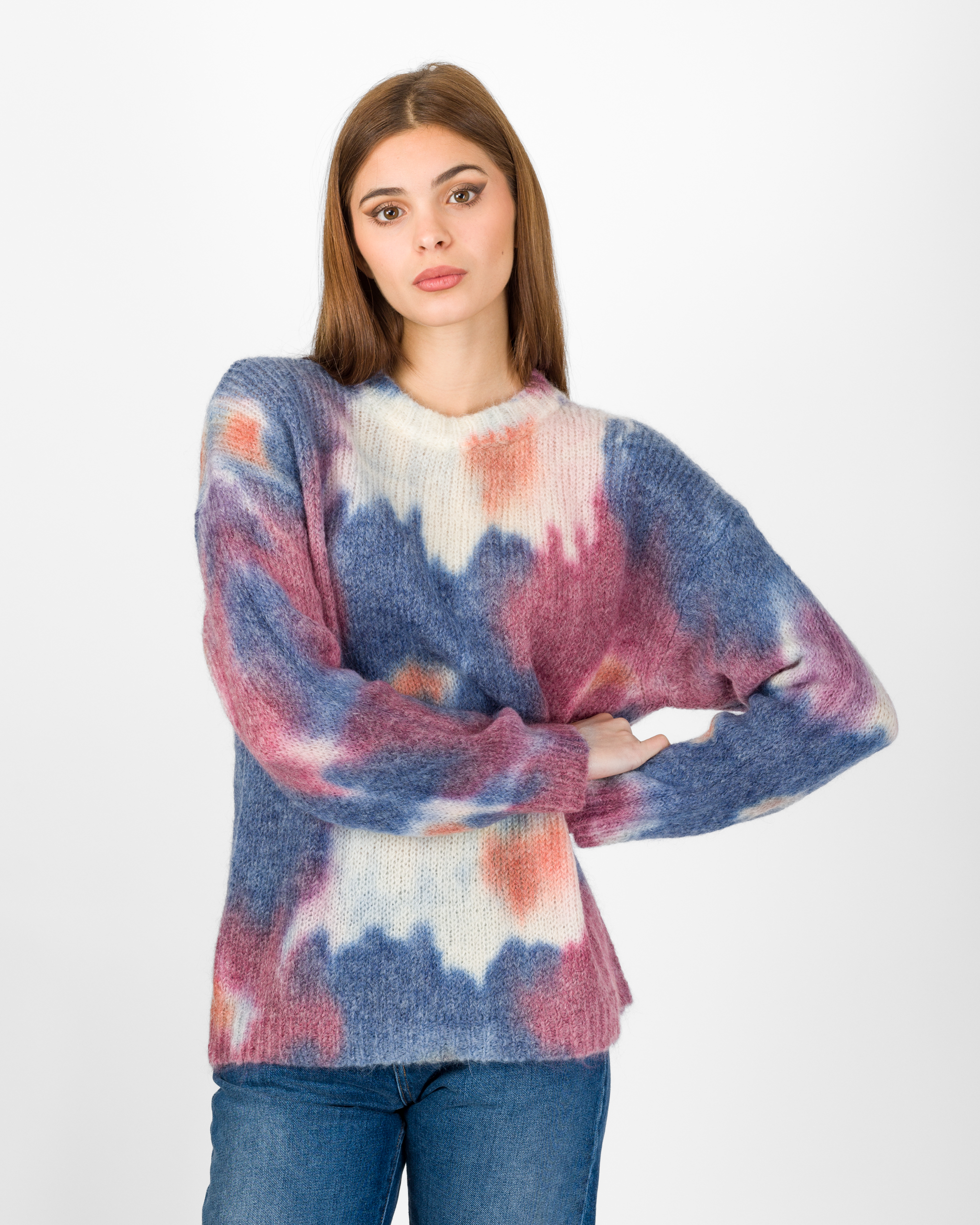 PULL GIROCOLLO TIE-DYE OVERSIZE - DIXIE