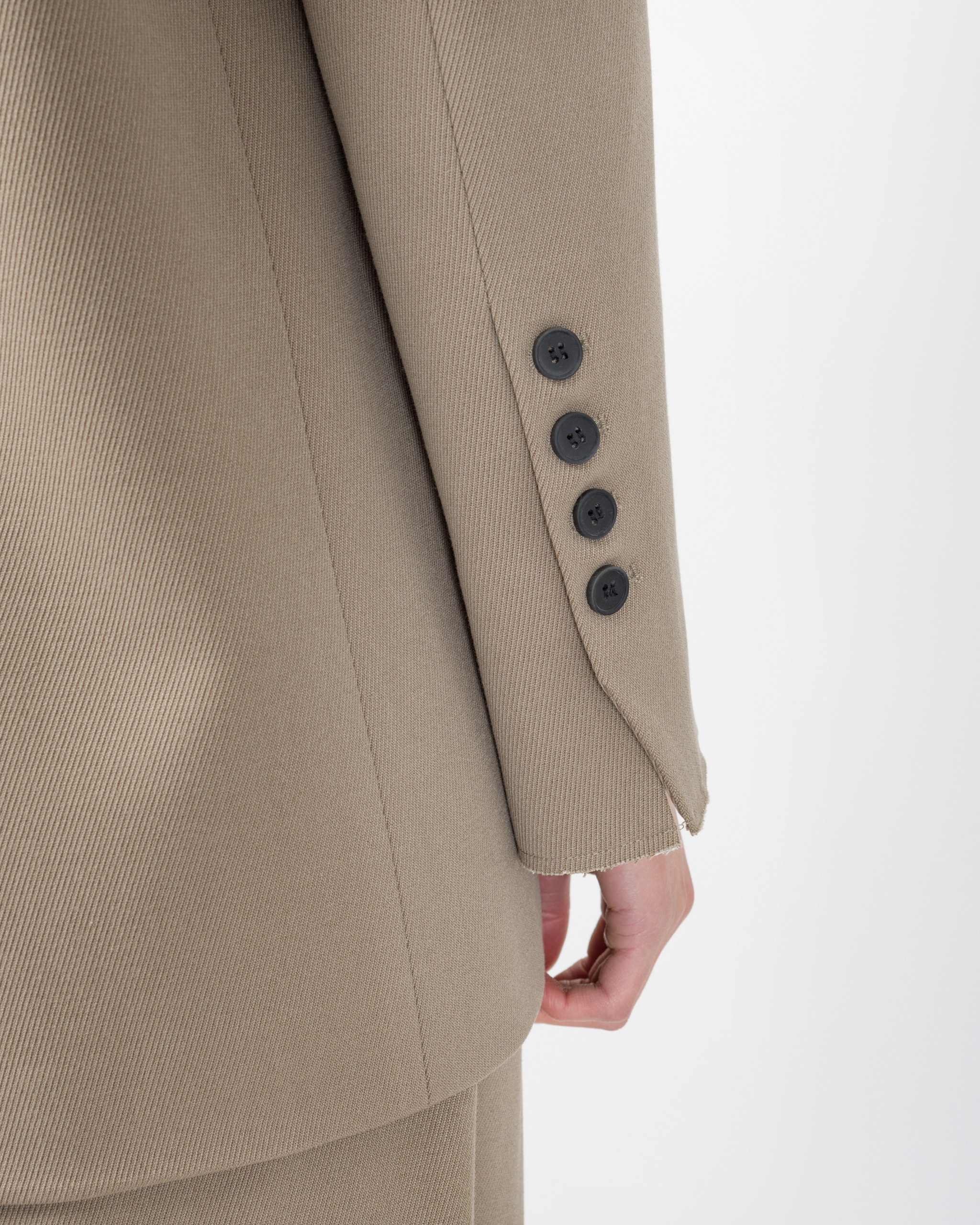 Alternative view of BLAZER OVERSIZE CON ORLI A TAGLIO VIVO - ELEH