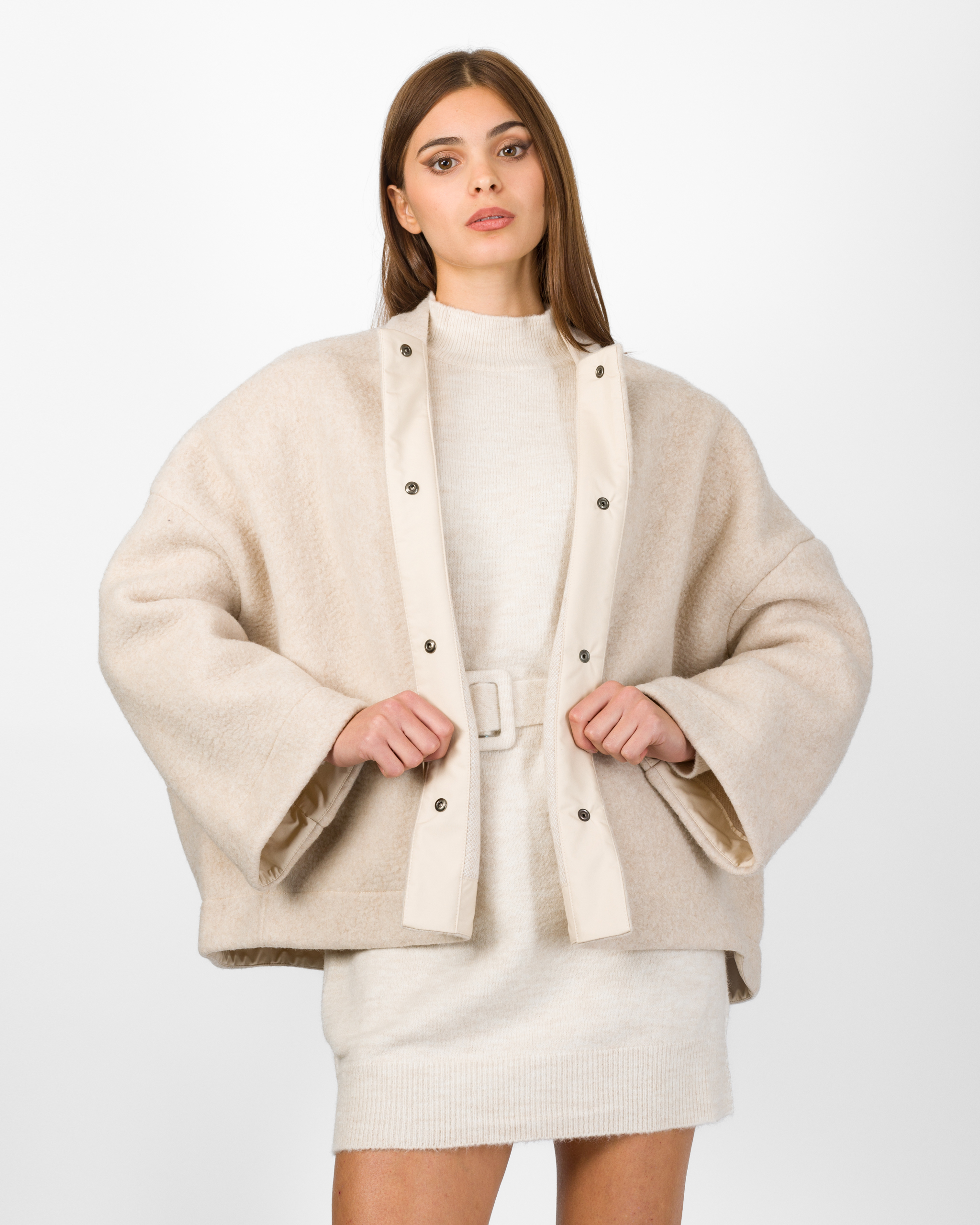 CAPPA CON COULISSE EFFETTO BOUCLÉ - SOUVENIR