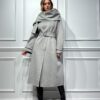 CAPPOTTO LUNGO CON SCIALLE INTEGRATO E CINTURA - HAVEONE