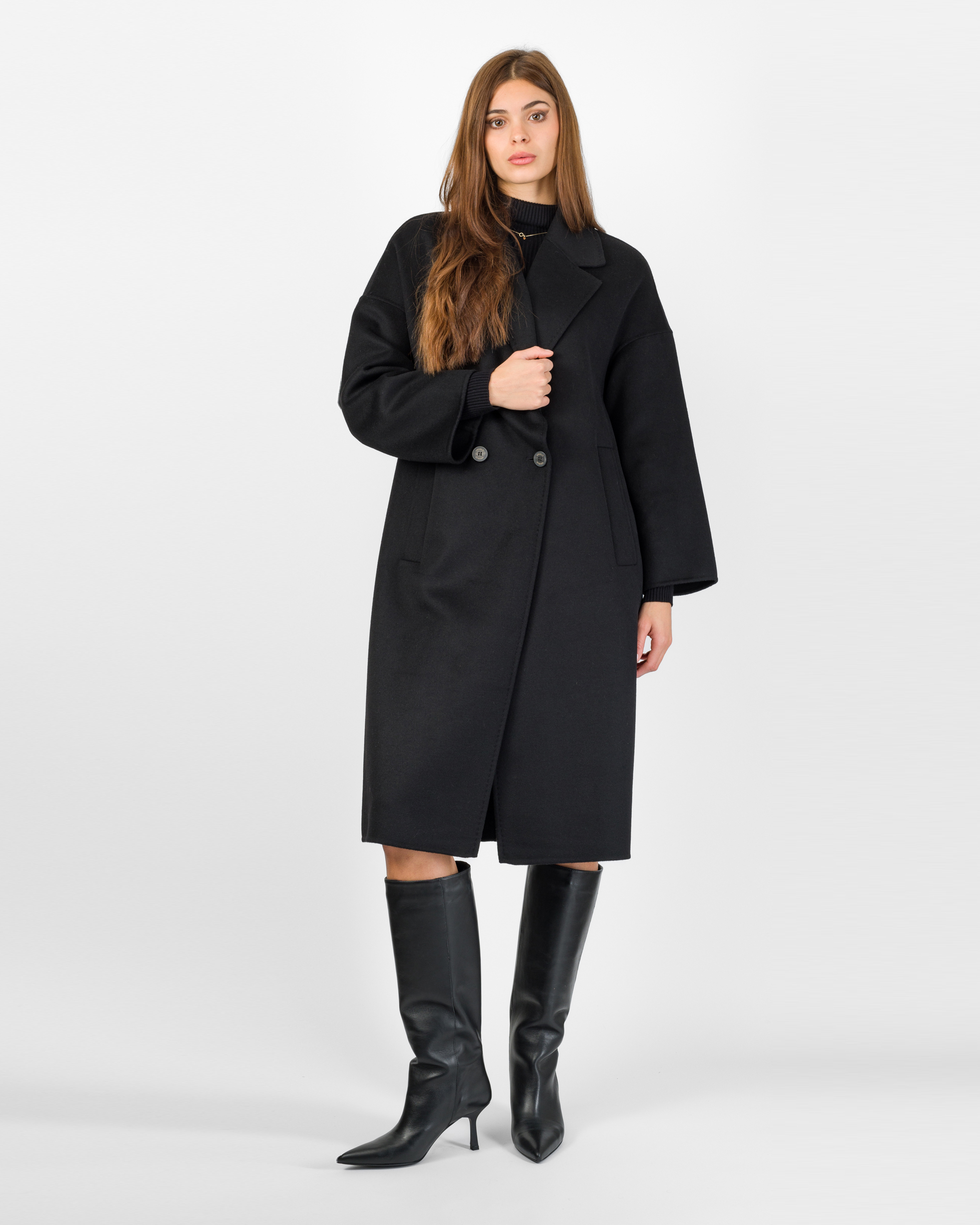 Alternative view of CAPPOTTO OVERSIZE 50% LANA  AD OVETTO - VICOLO