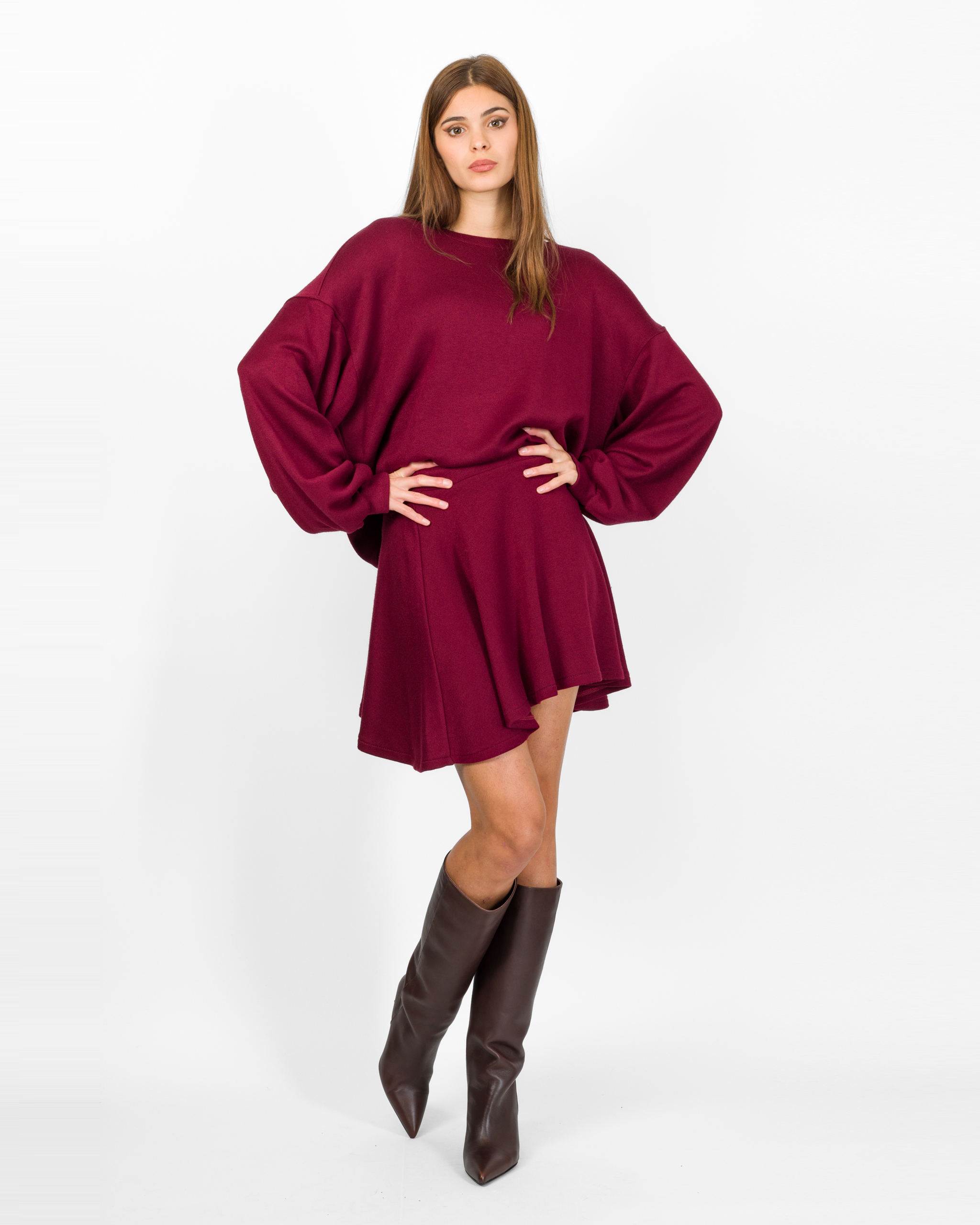 Alternative view of FELPA GIROCOLLO OVERSIZE - IRIS - KOSTUMN°1