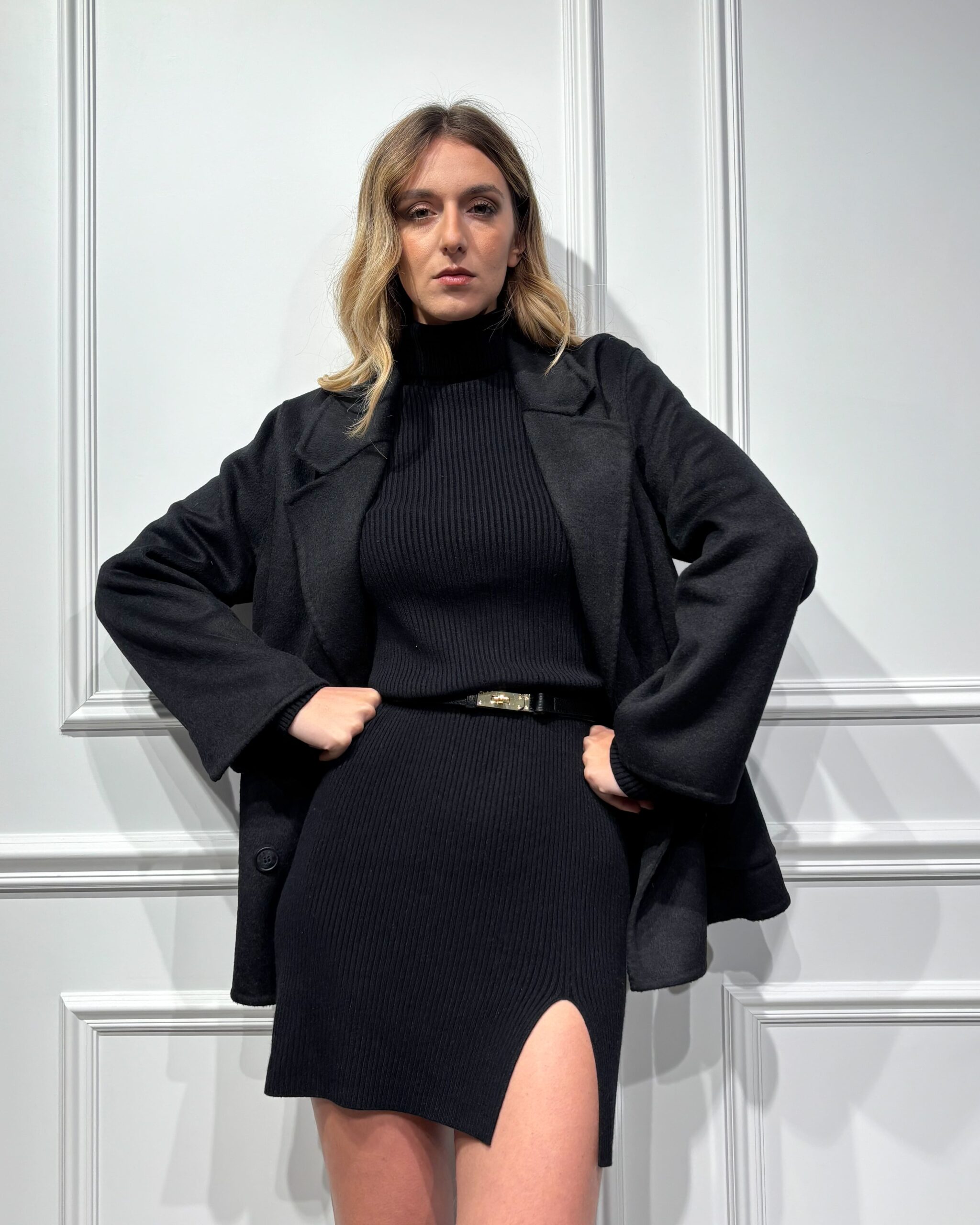 Alternative view of GIACCA CAPPOTTO 50% LANA HAND MADE - HAVEONE