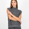 GILET IN MAGLIA CON MICRO PAILLETTES - HAVEONE